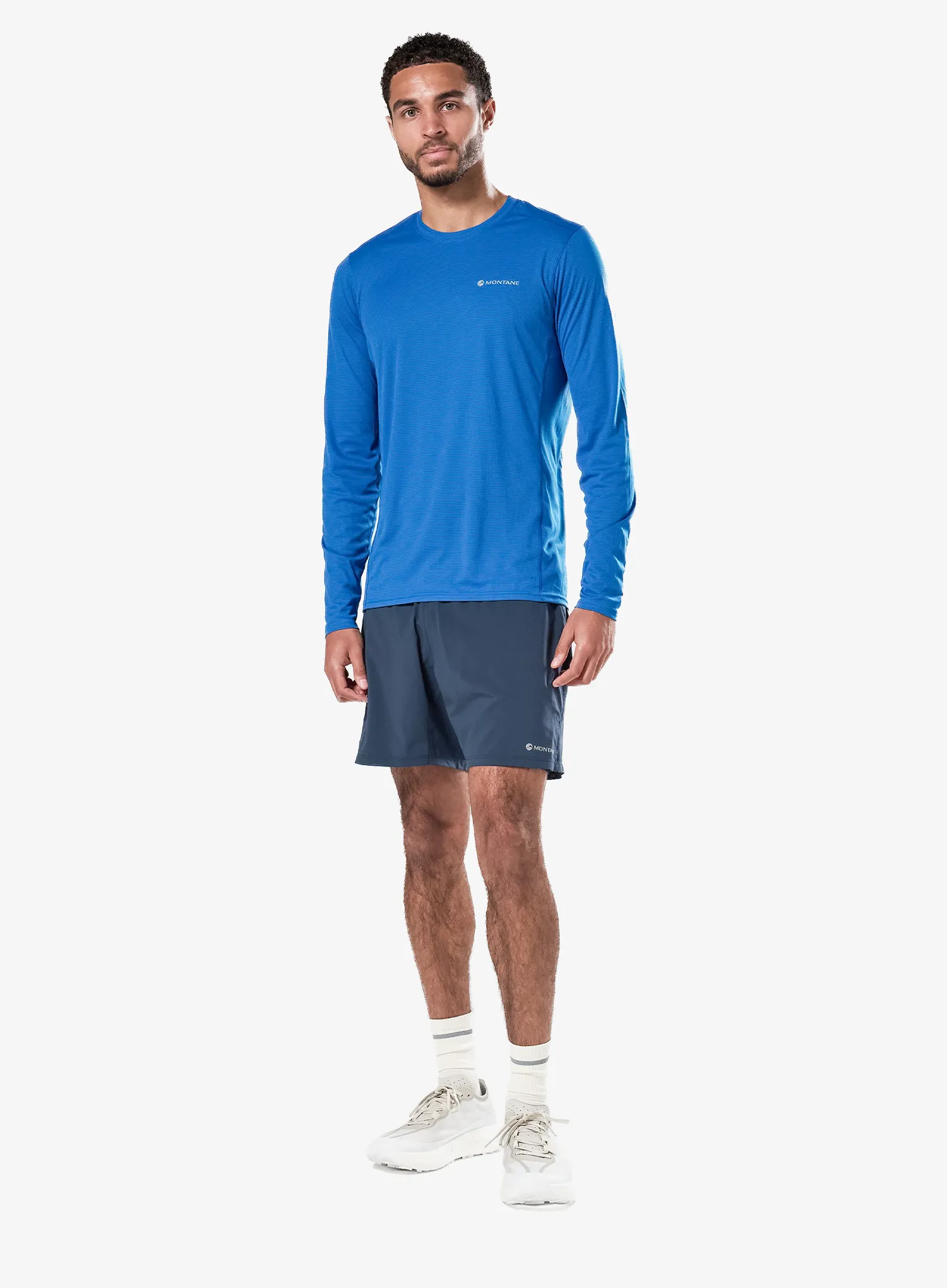 Mikina bez kapuce Montane Dart Nano Long Sleeve T-Shirt - neptune blue