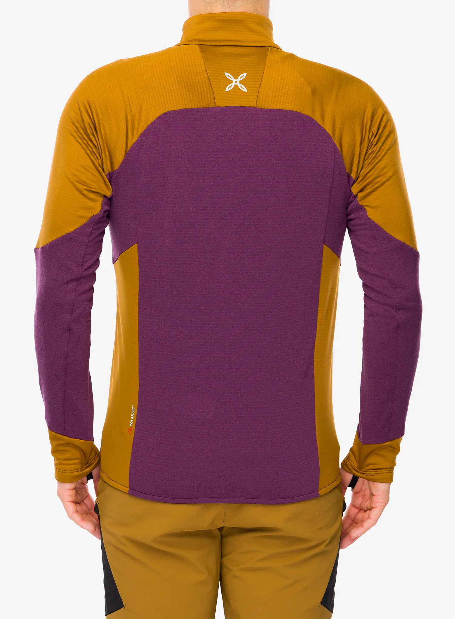 Mikina bez kapuce Montura Rise Maglia - wine red/ bronze brown