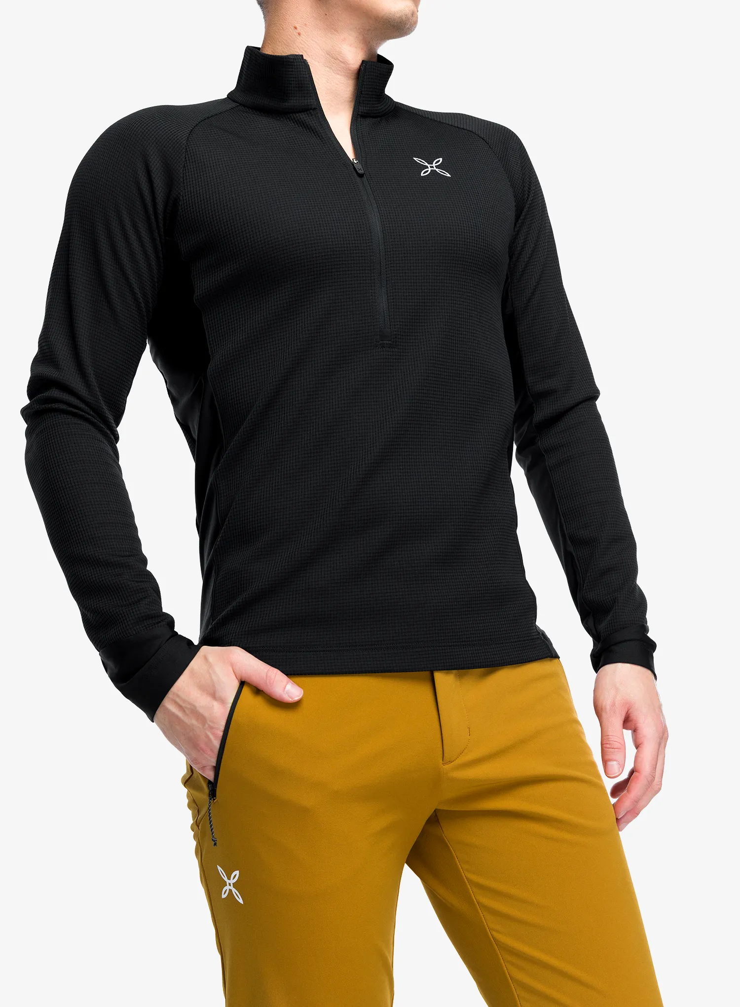 Mikina bez kapuce Montura Thermic 2 Maglia - black