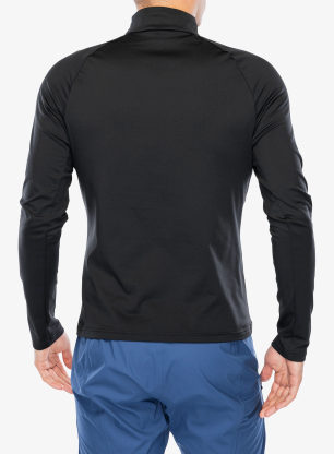 Mikina bez kapuce Odlo Essential Light Mid Layer 1/2 Zip - black