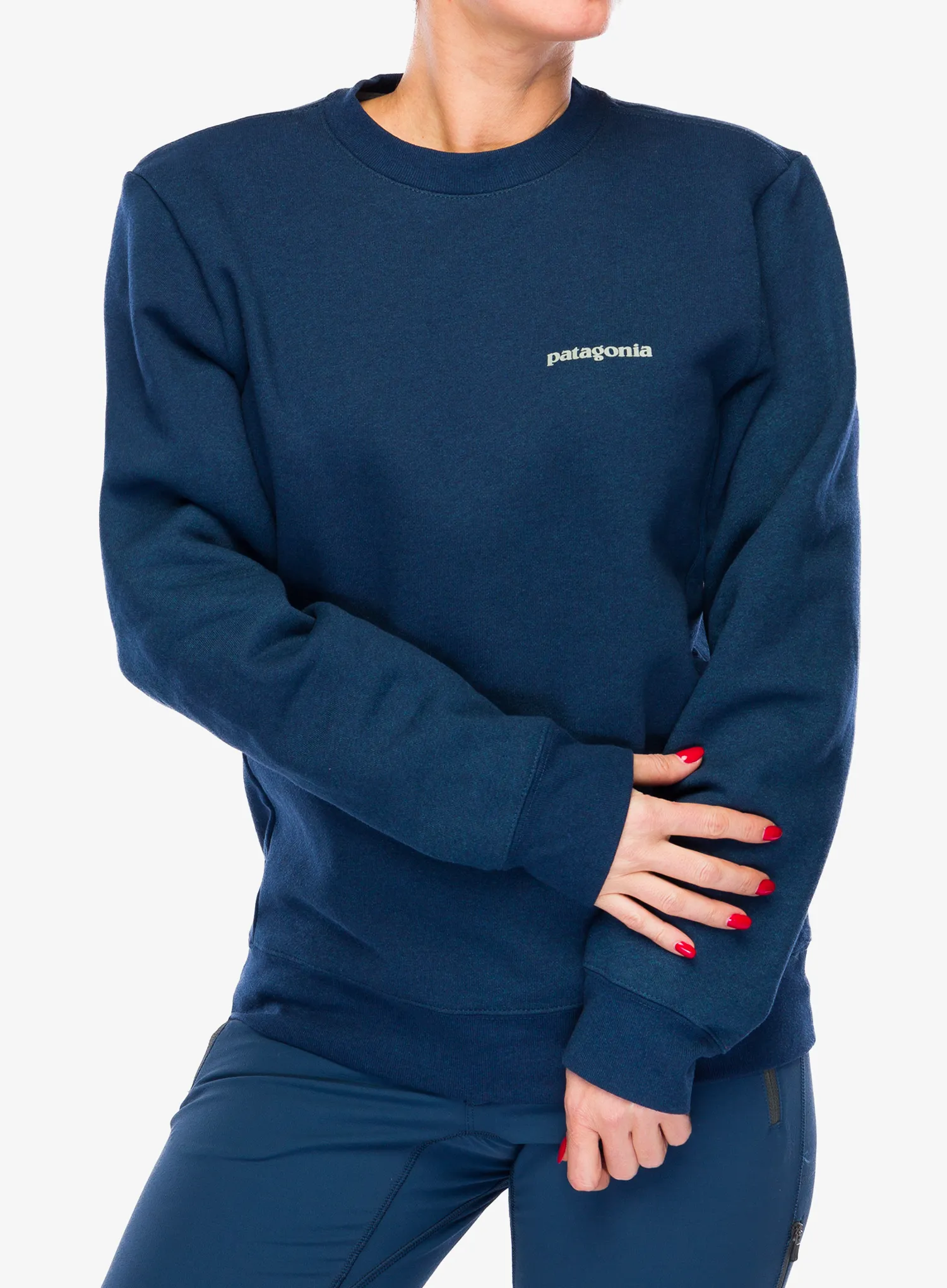 Mikina bez kapuce Patagonia Fitz Roy Icon Uprisal Crew Sweatshirt - lagom blue