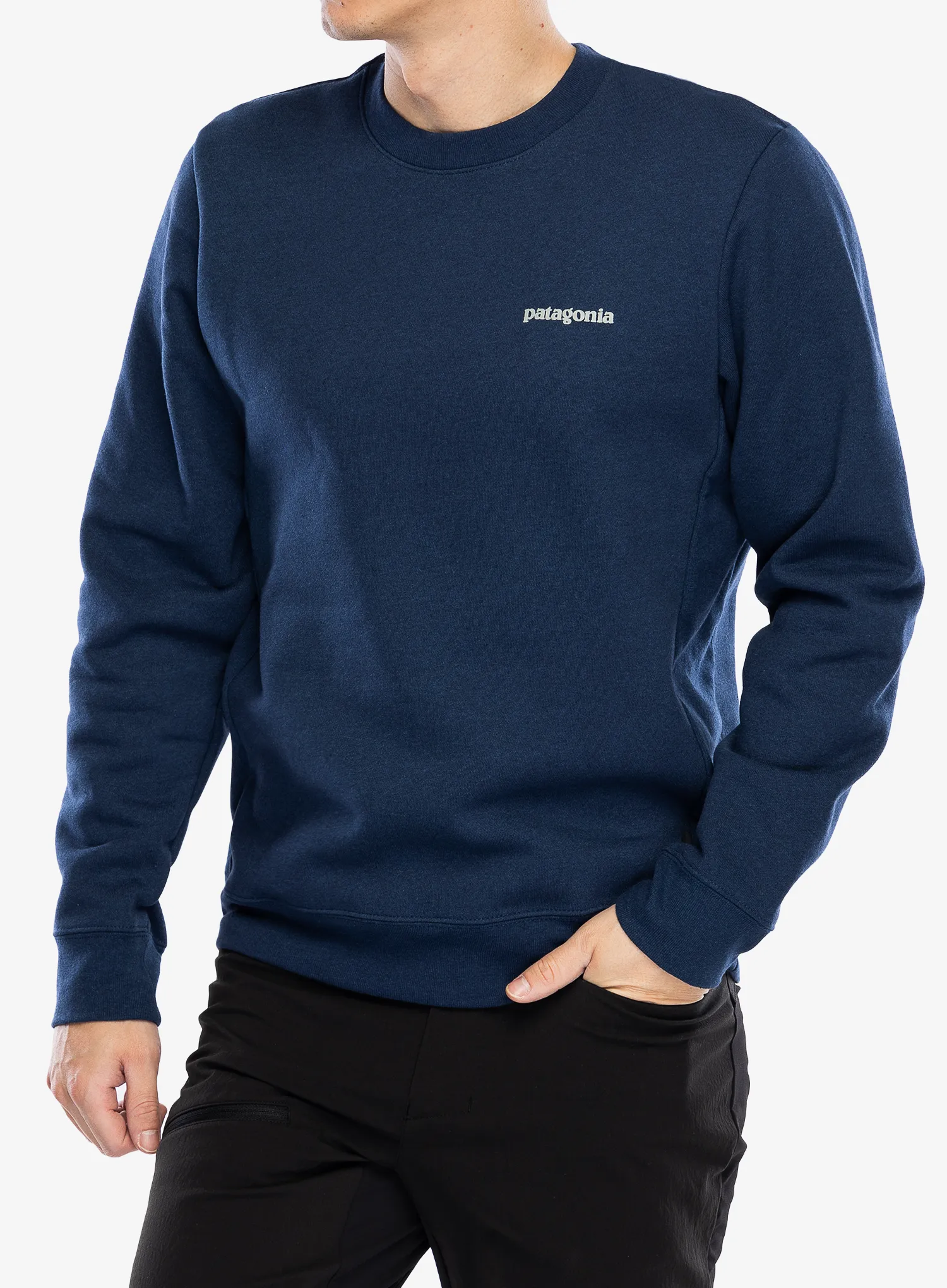 Mikina bez kapuce Patagonia Fitz Roy Icon Uprisal Crew Sweatshirt - lagom blue