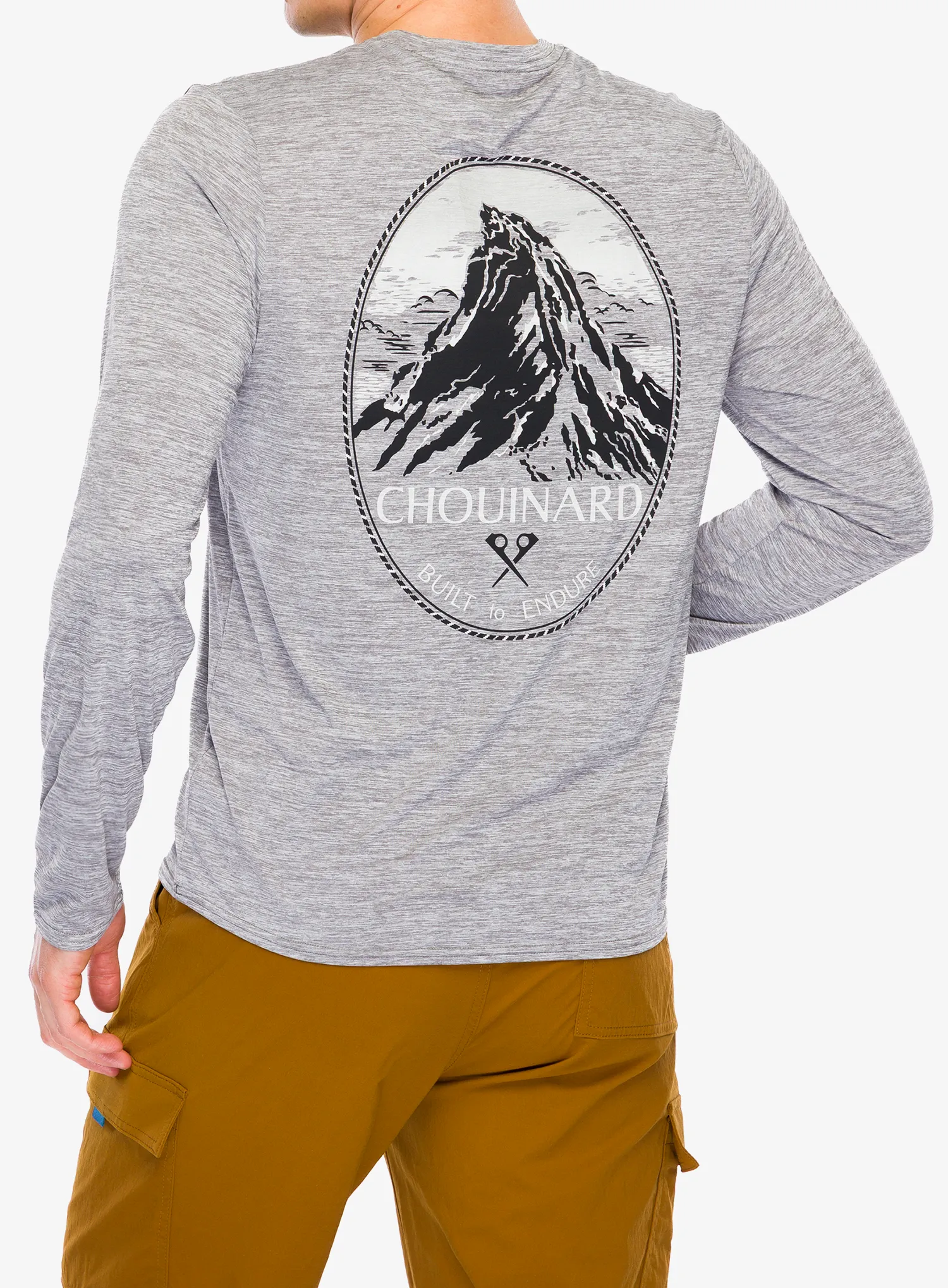 Mikina bez kapuce Patagonia L/S Cap Cool Daily Graphic Shirt Lands - chouinard crest/feather grey
