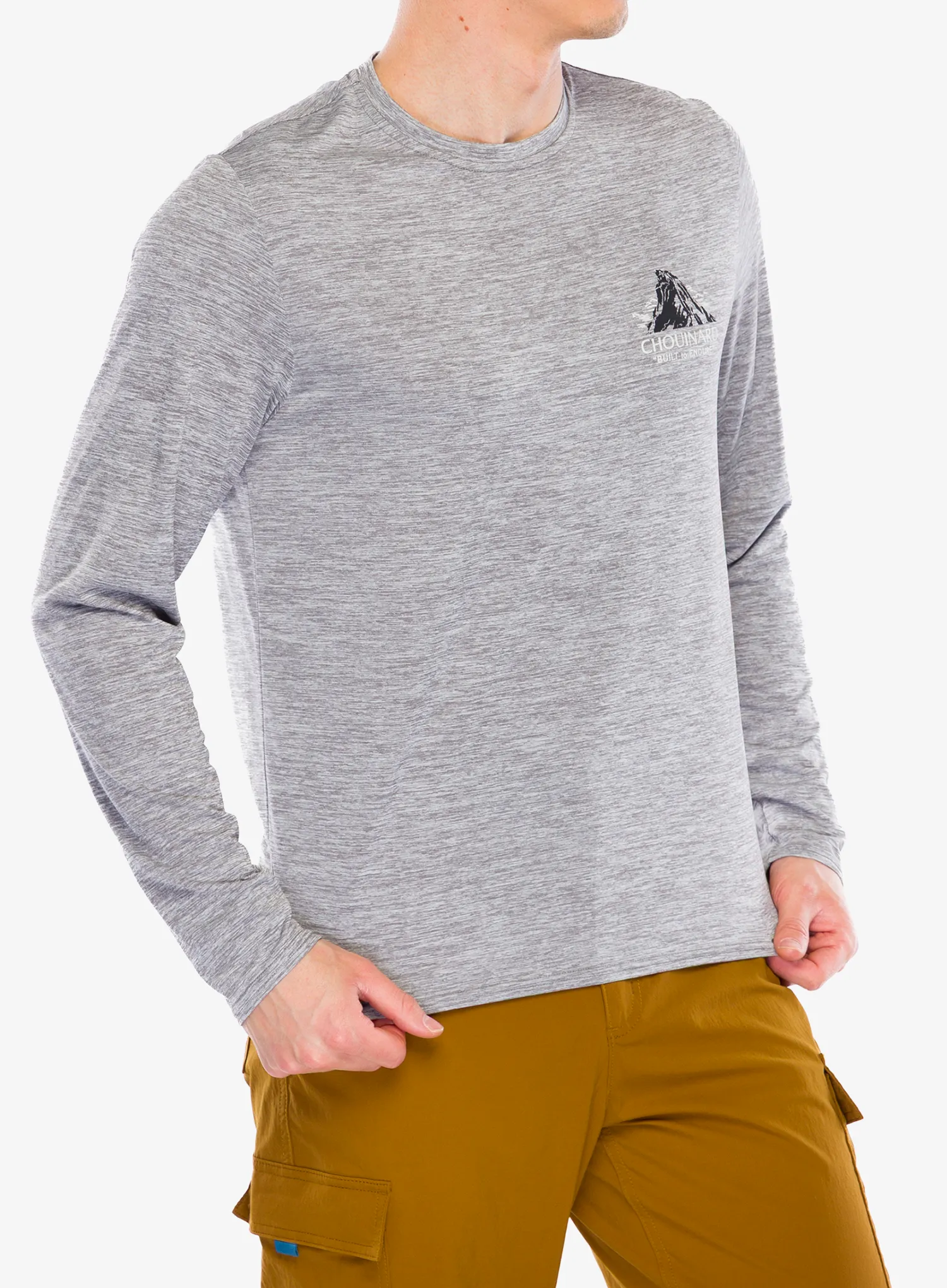 Mikina bez kapuce Patagonia L/S Cap Cool Daily Graphic Shirt Lands - chouinard crest/feather grey
