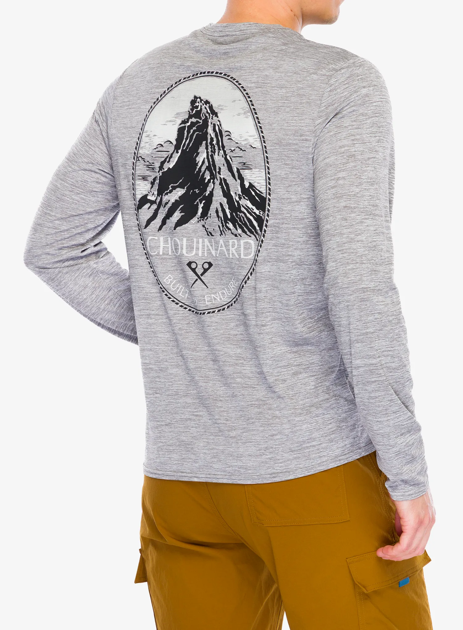 Mikina bez kapuce Patagonia L/S Cap Cool Daily Graphic Shirt Lands - chouinard crest/feather grey