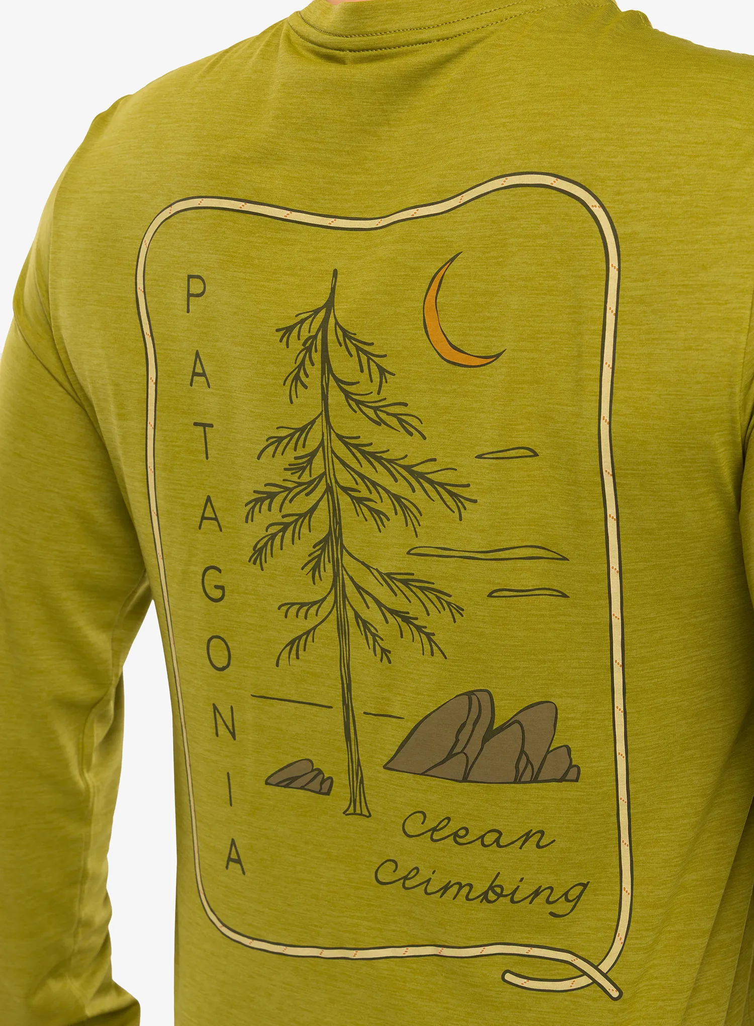 Mikina bez kapuce Patagonia L/S Cap Cool Daily Graphic Shirt Lands - clean climb roots/graze green