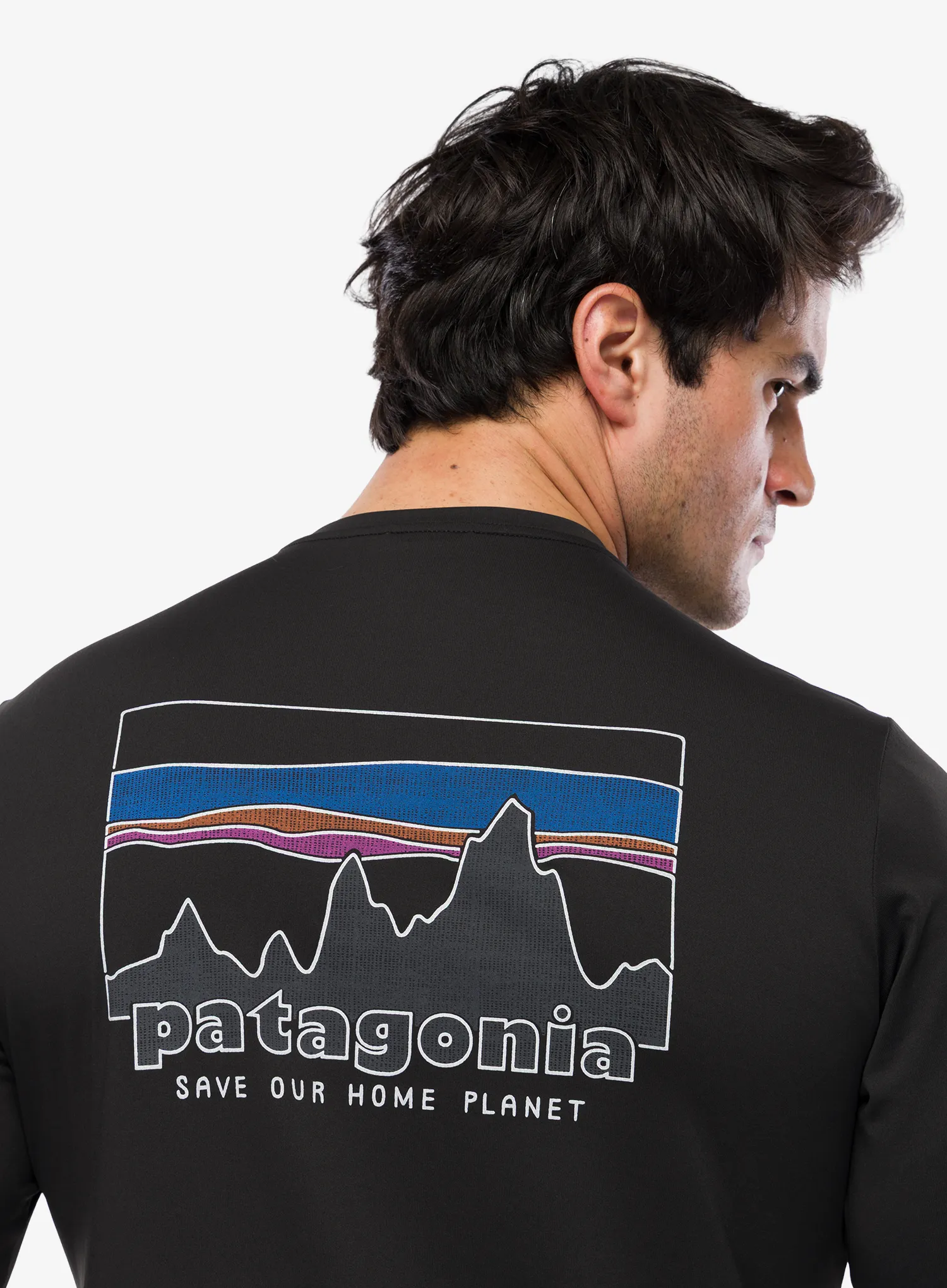 Mikina bez kapuce Patagonia L/S Cap Cool Daily Shirt 73 Skyline - black