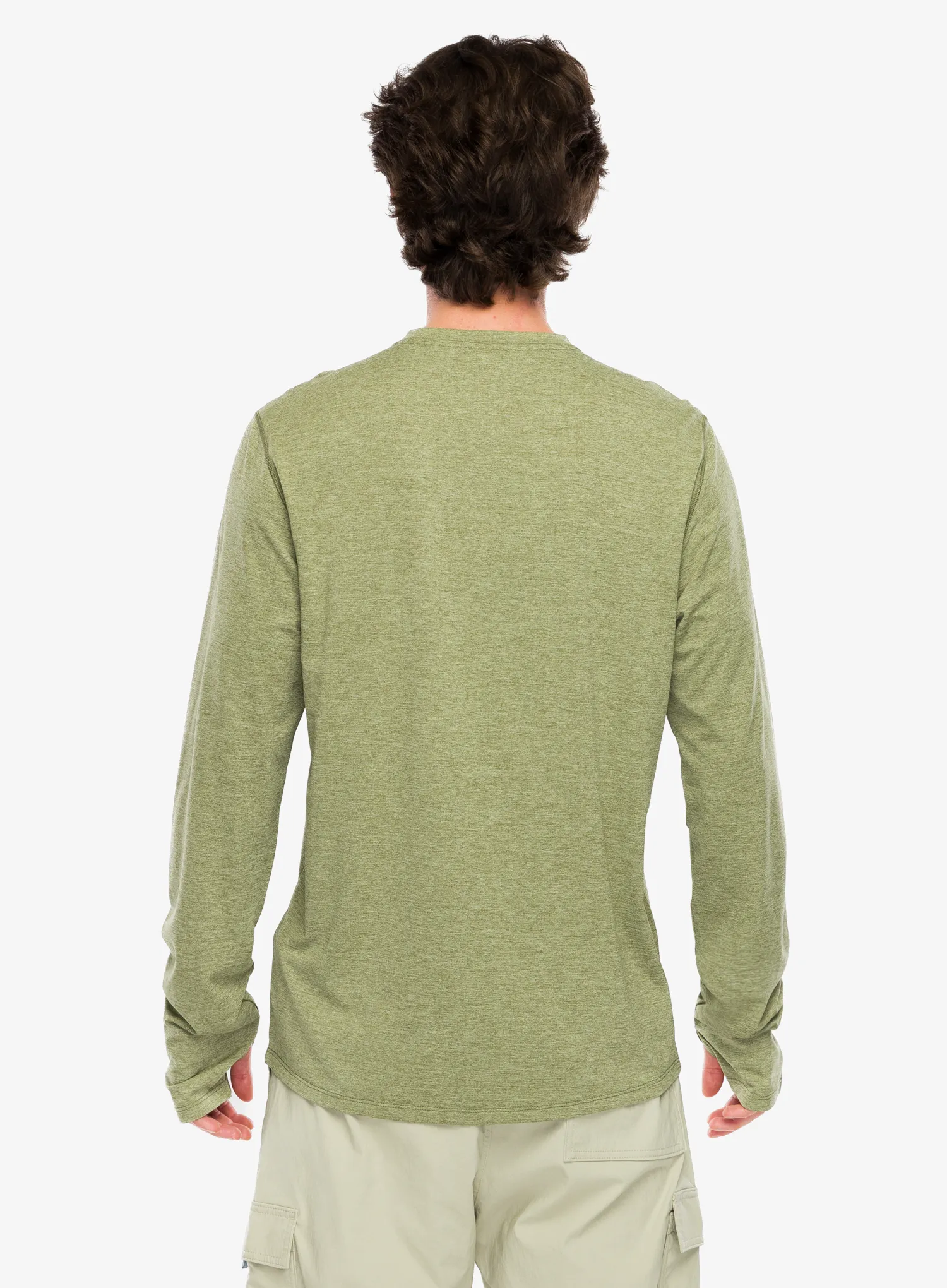 Mikina bez kapuce Patagonia L/S Cap Cool Sun Shirt - caper green/buckhorn grn x-dye