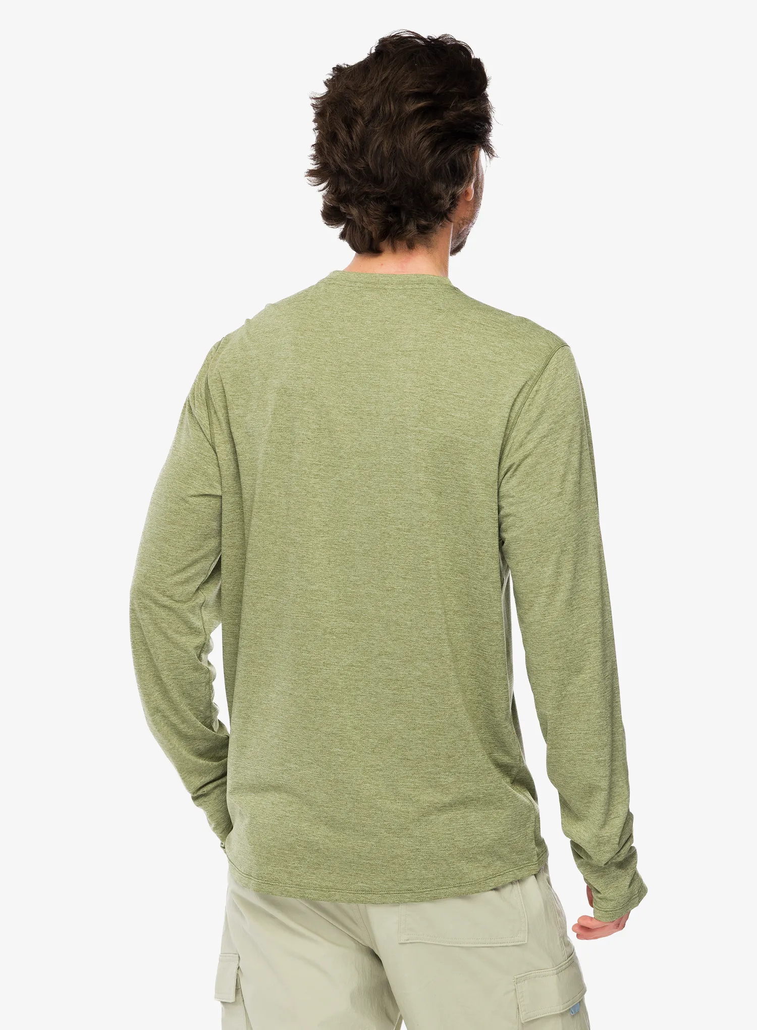 Mikina bez kapuce Patagonia L/S Cap Cool Sun Shirt - caper green/buckhorn grn x-dye