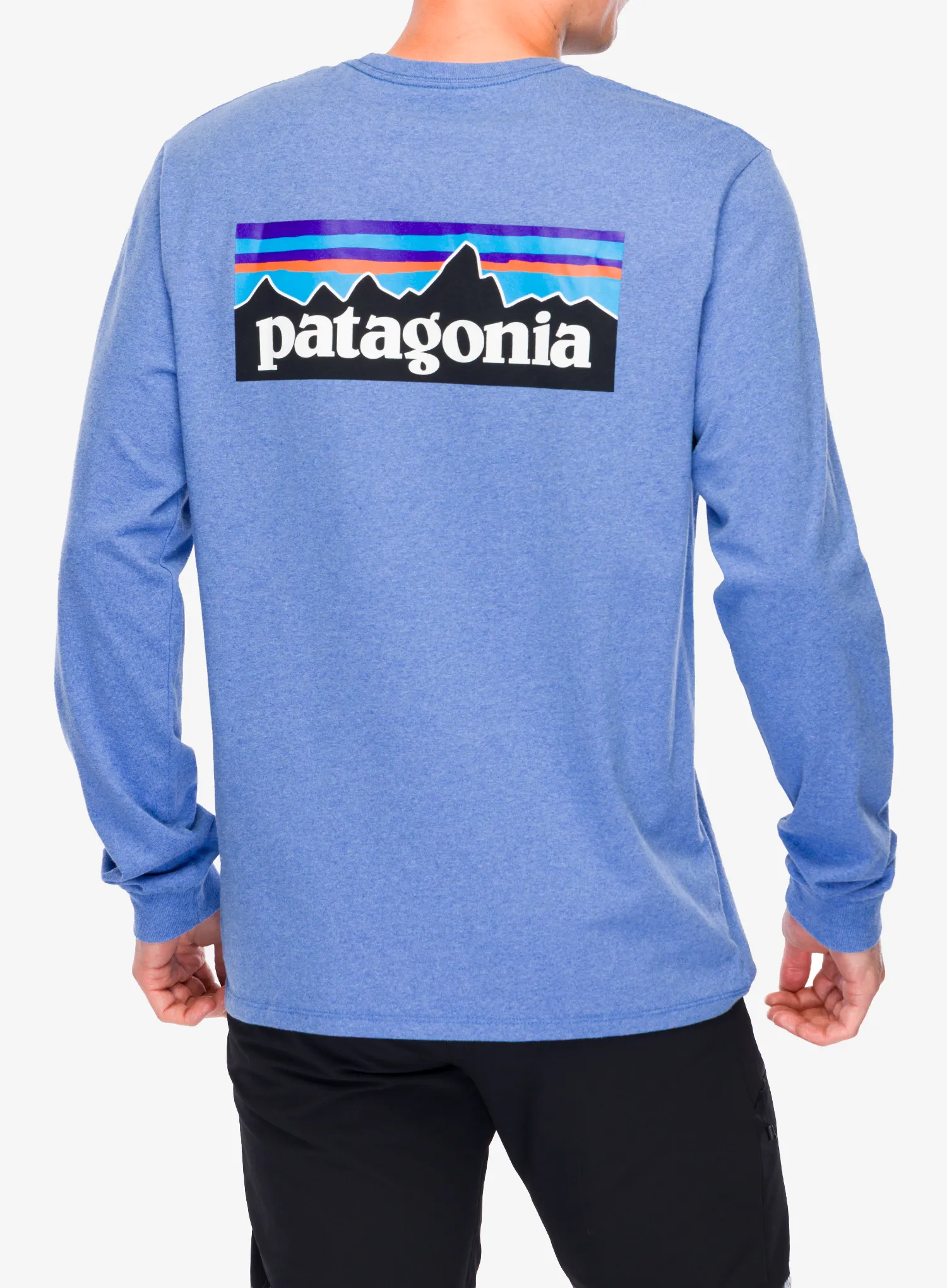 Mikina bez kapuce Patagonia L/S P-6 Logo Responsibili-Tee - abundant blue