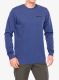Mikina bez kapuce Patagonia L/S P-6 Logo Responsibili-Tee - p-6 outline/current blue