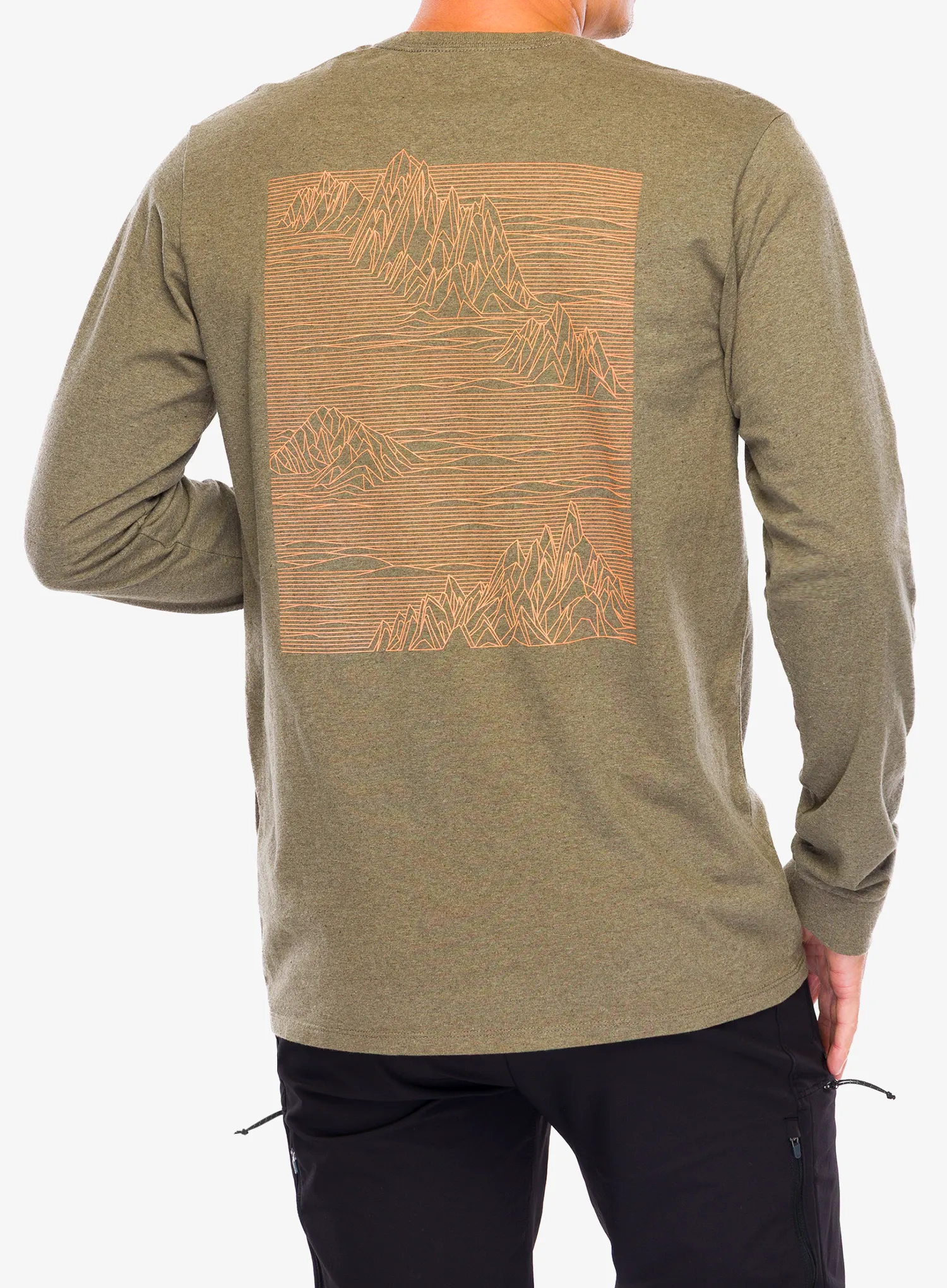 Mikina bez kapuce Patagonia L/S Strataspire Responsibili-Tee - wing grey