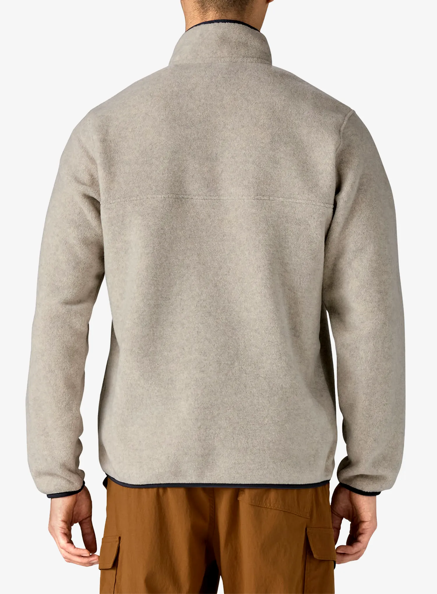 Mikina bez kapuce Patagonia Lightweight Synch Snap-T Pullover - oatmeal heather/smolder blue