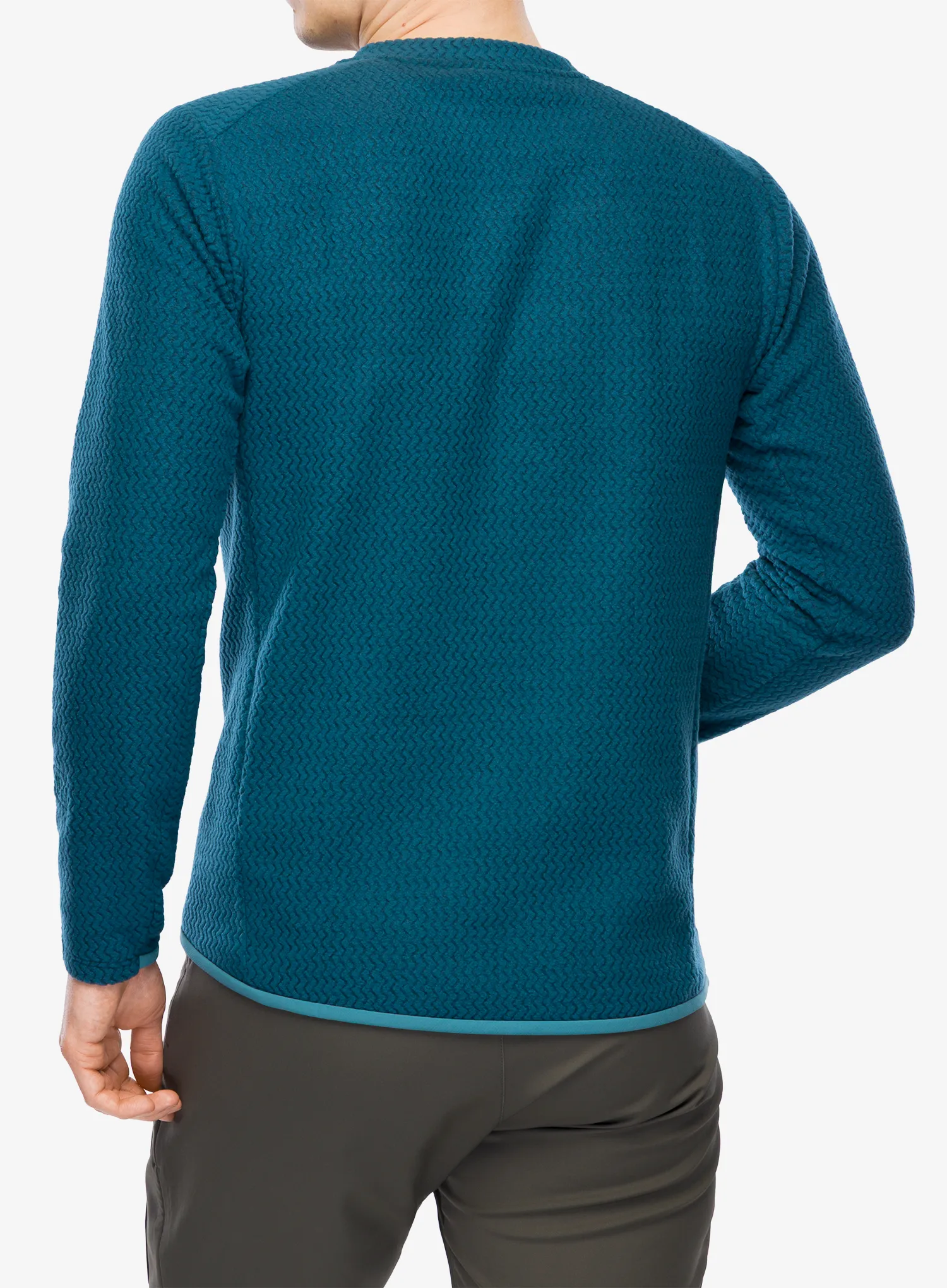 Mikina bez kapuce Patagonia R1 Air Crew - tidal teal