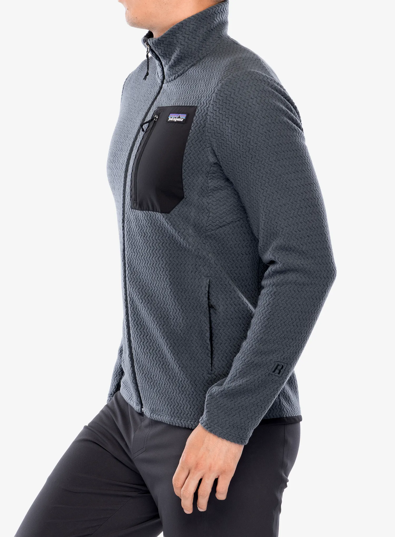 Mikina bez kapuce Patagonia R1 Air Jacket - smolder blue