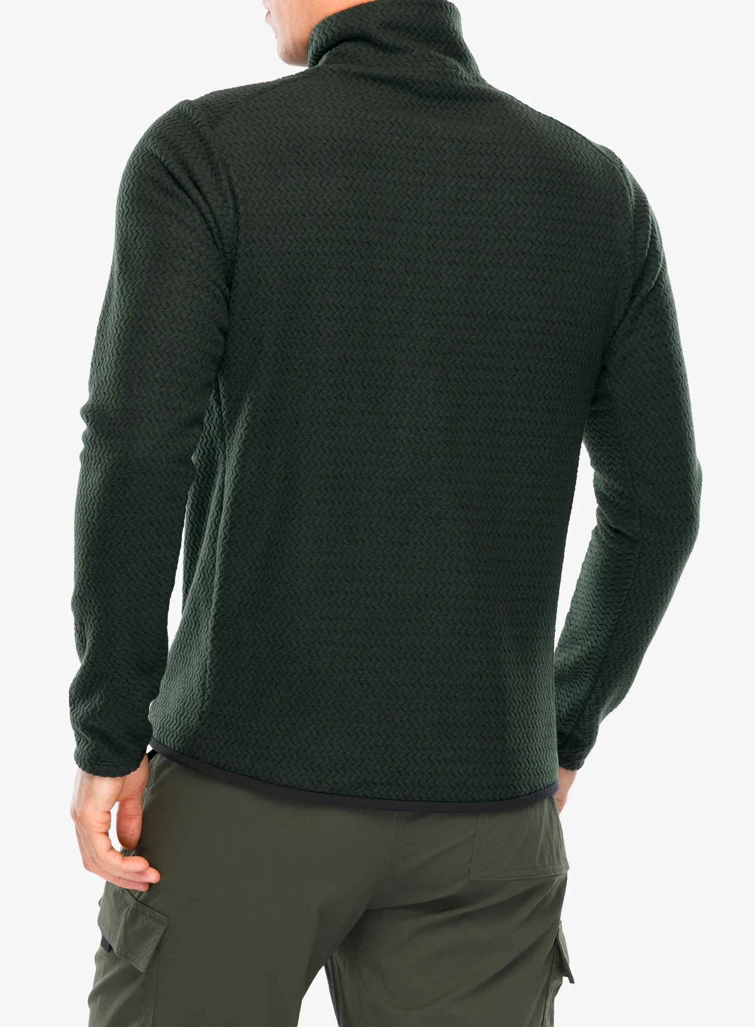 Mikina bez kapuce Patagonia R1 Air Zip Neck - old growth green