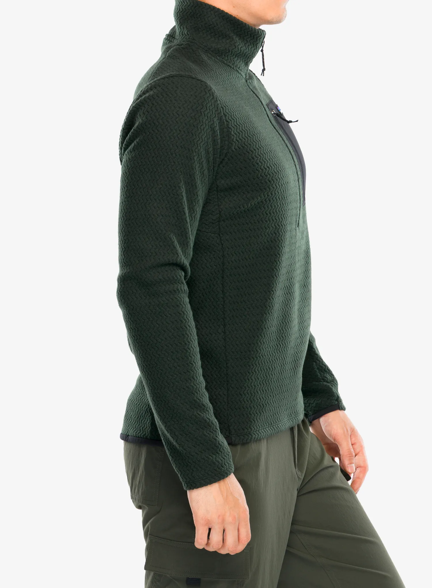 Mikina bez kapuce Patagonia R1 Air Zip Neck - old growth green