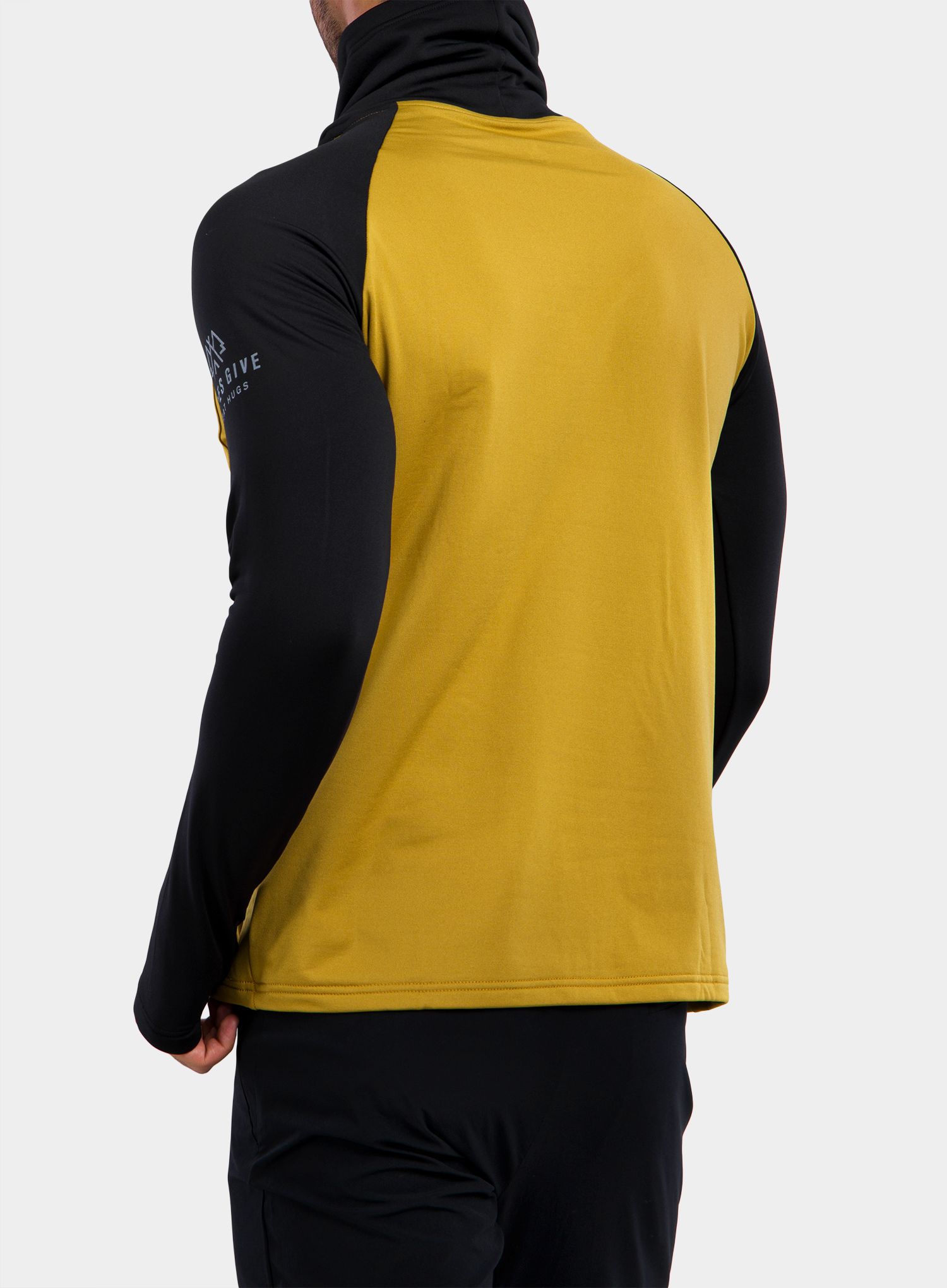 Mikina bez kapuce Sensor Thermo Sweatshirt - mustard/black