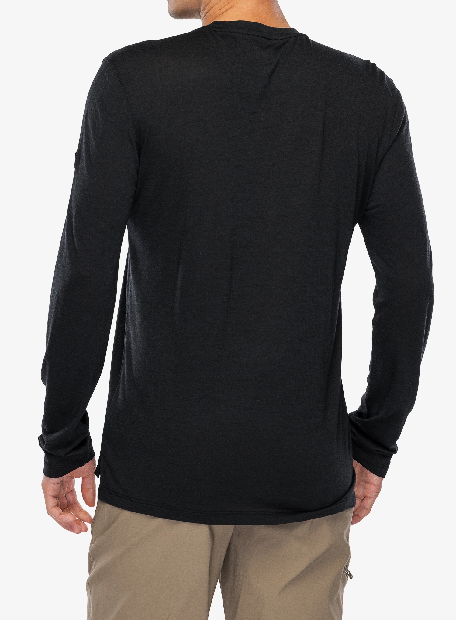Mikina bez kapuce Super.natural Almost Done LS - jet black/various