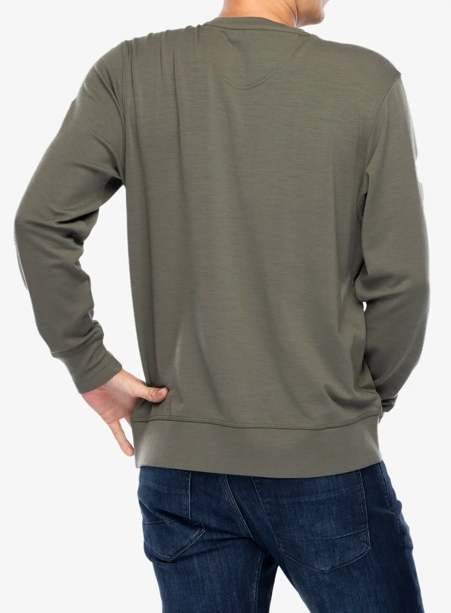 Mikina bez kapuce Super.natural Sn Sailor Crew - tea leaf/jet black/raisin