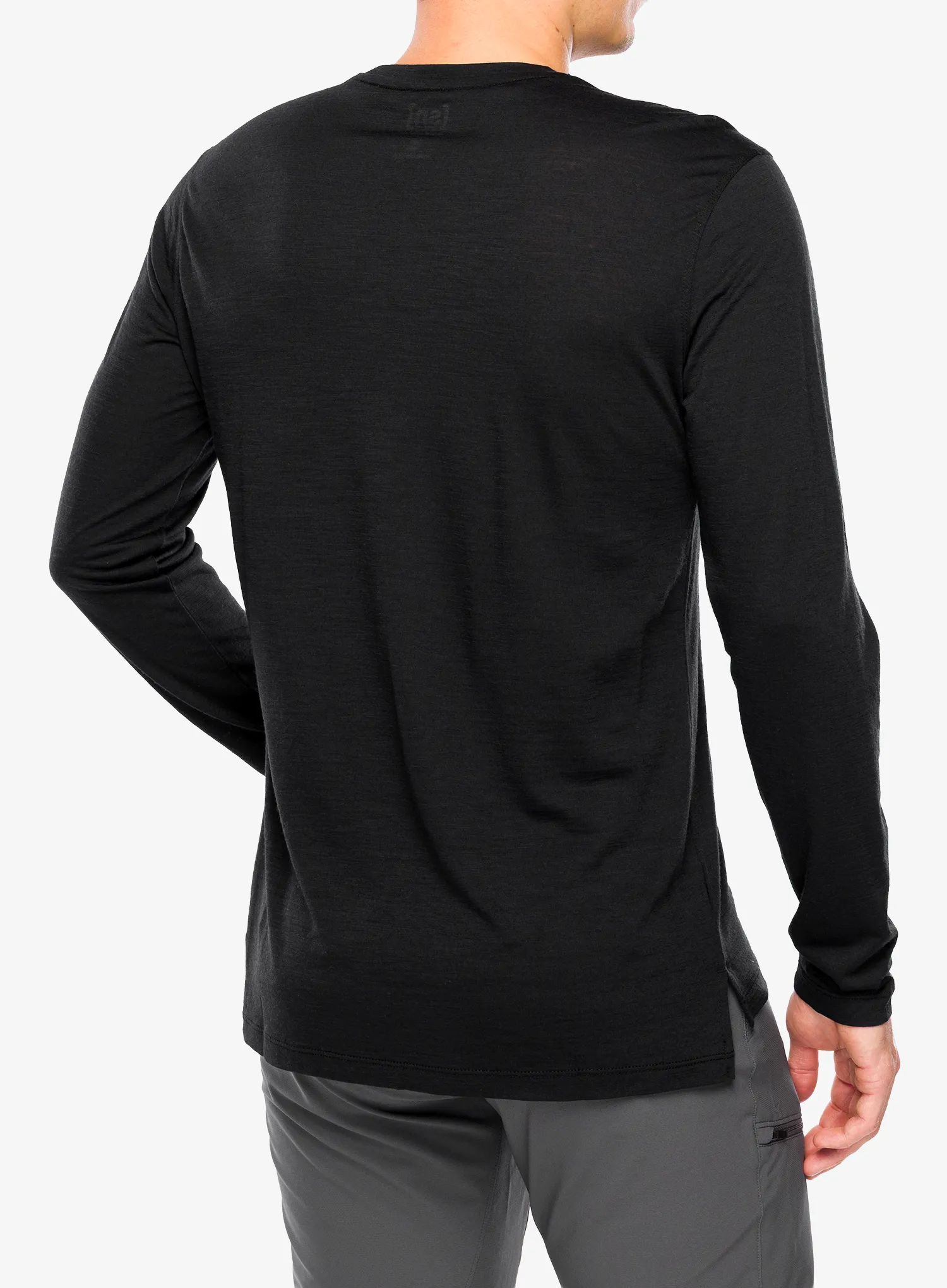 Mikina bez kapuce Super.natural Swiss Lodge LS - cash.grey mel/dark shadow mel