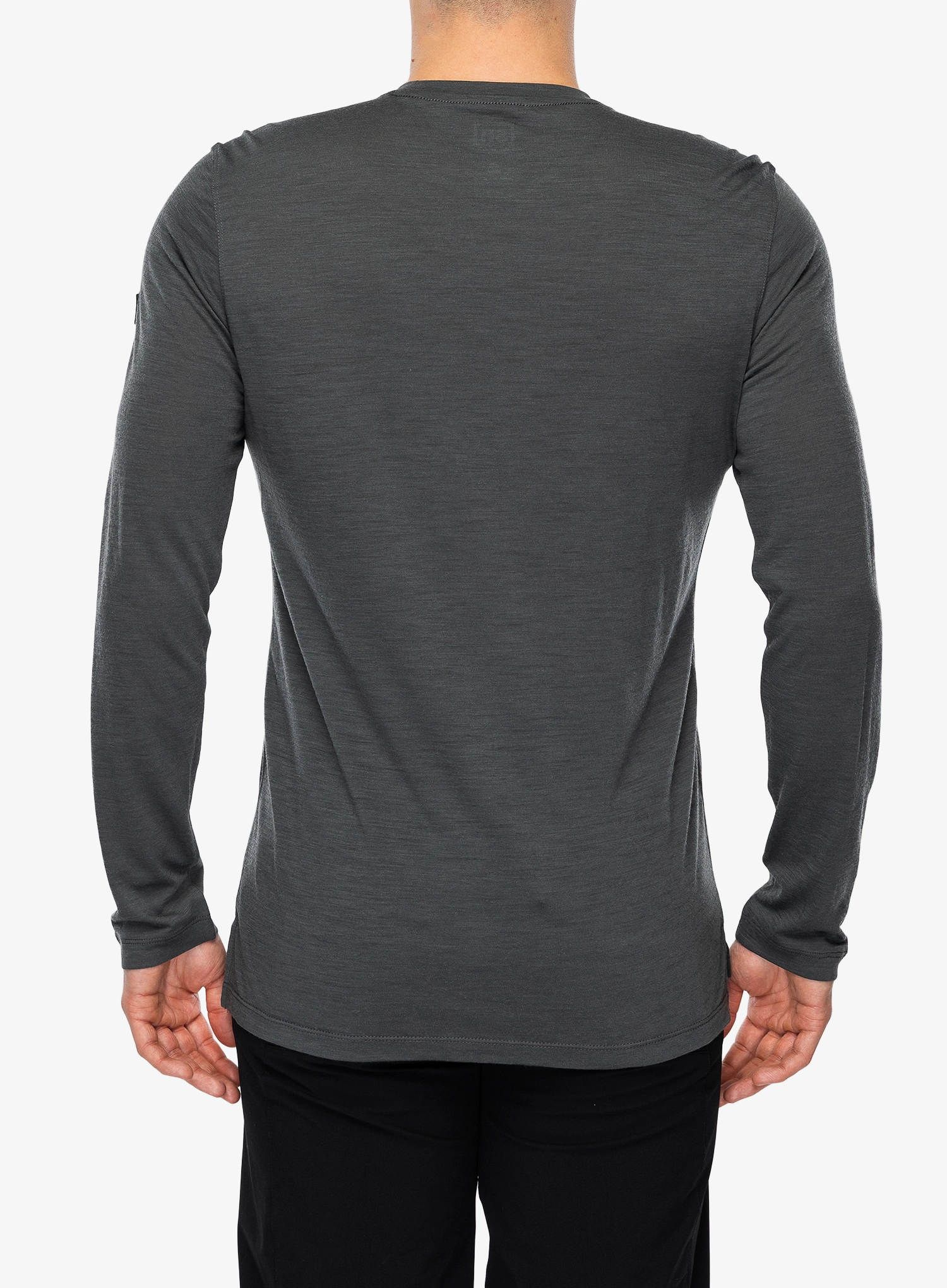 Mikina bez kapuce Super.natural Swiss Lodge LS - dark.s.mel/c.blue/cash.gry mel