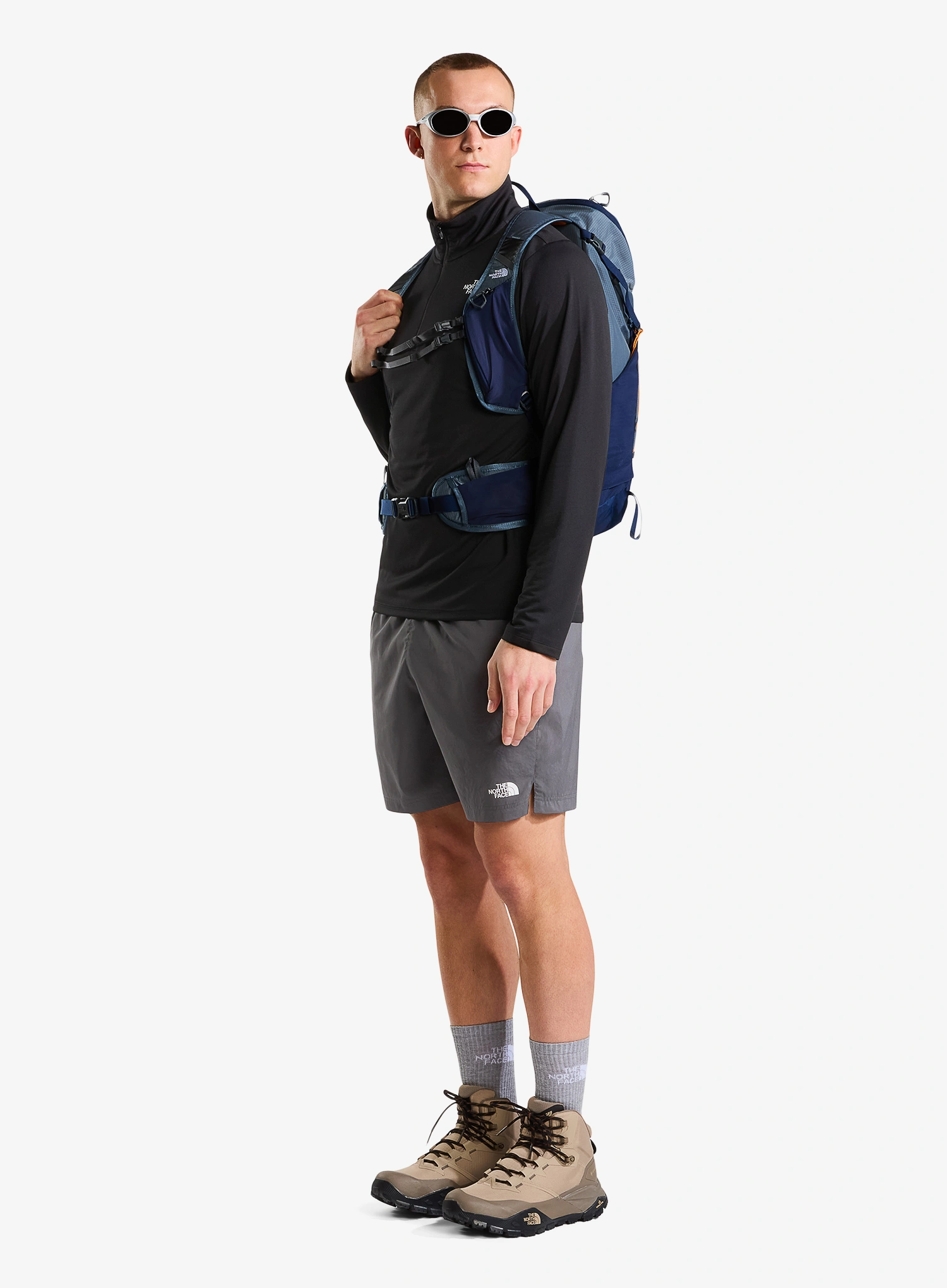 Mikina bez kapuce The North Face 24/7 1/4 Zip Tee - tnf black
