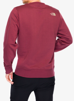 Mikina bez kapuce The North Face Drew Peak Light Crew - sumac/gravel