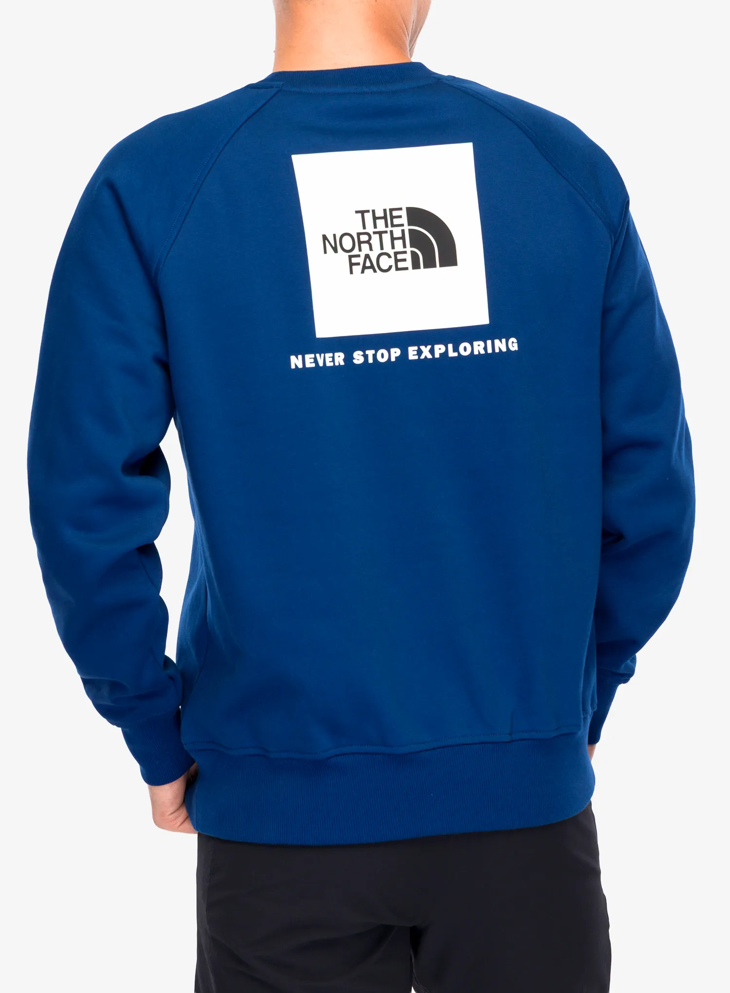 Mikina bez kapuce The North Face Raglan Redbox Crew - estate blue/tnf white