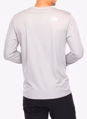 Mikina bez kapuce The North Face Shadow LS - moonstone grey