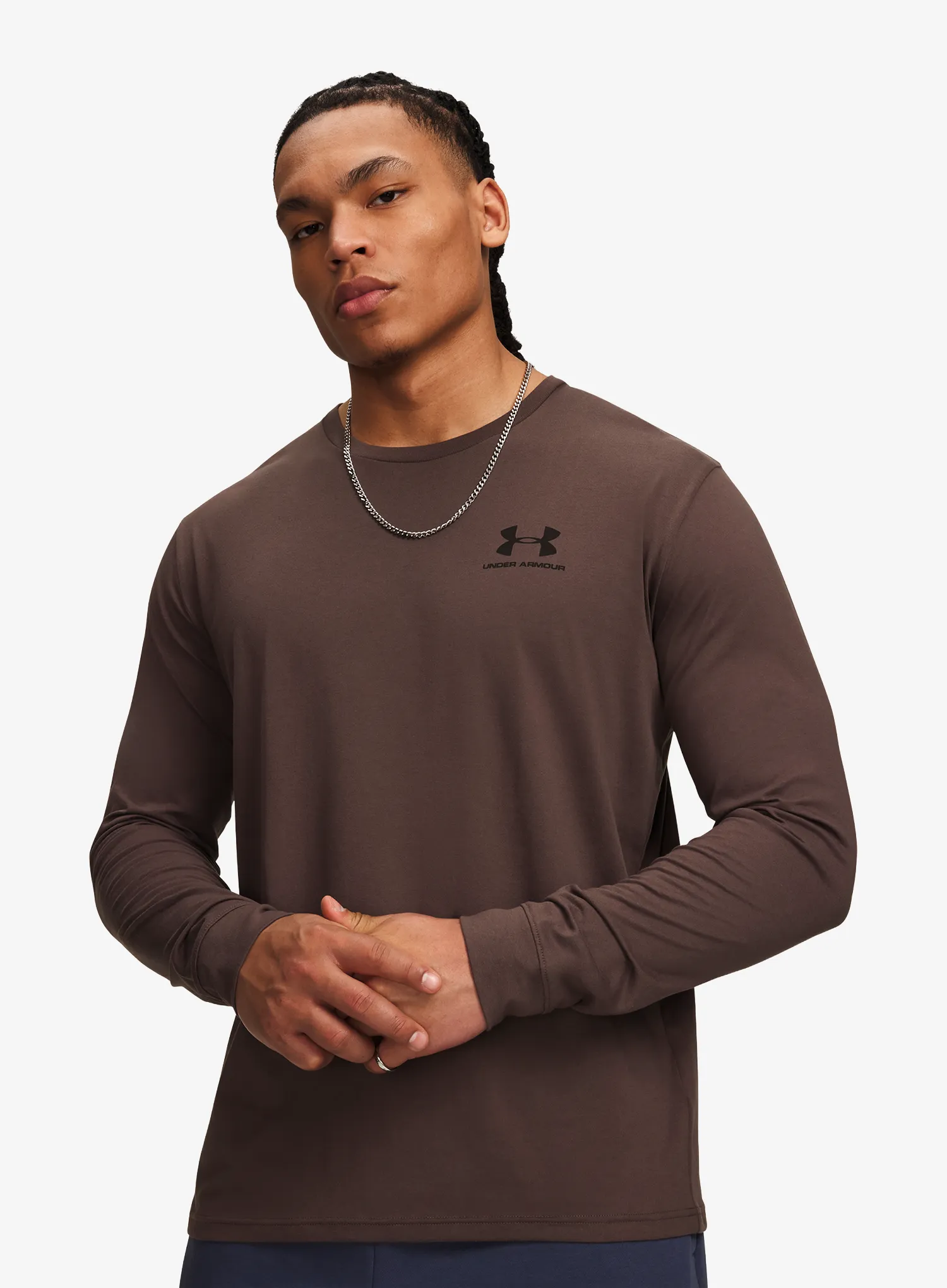 UnderArmourSportstyleLeftChestLS_peppercornblack_fw26_198635905132_1_280.webp