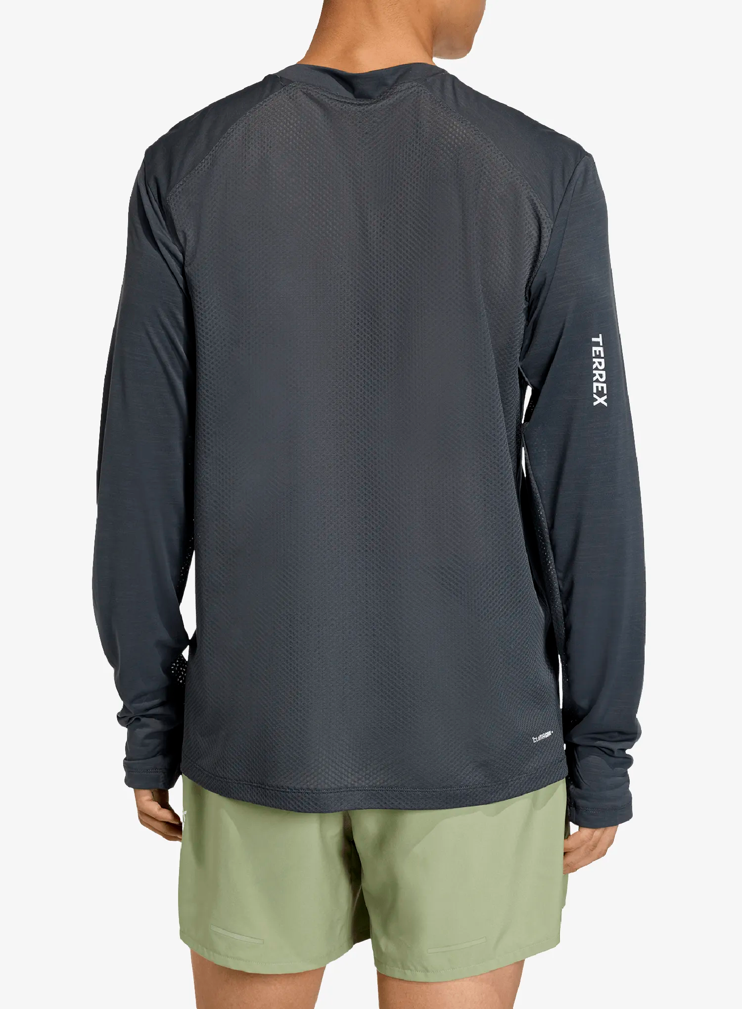 Mikina na běhání adidas TERREX Xperior Climacool+ Long Sleeve Tee - carbon/carbon