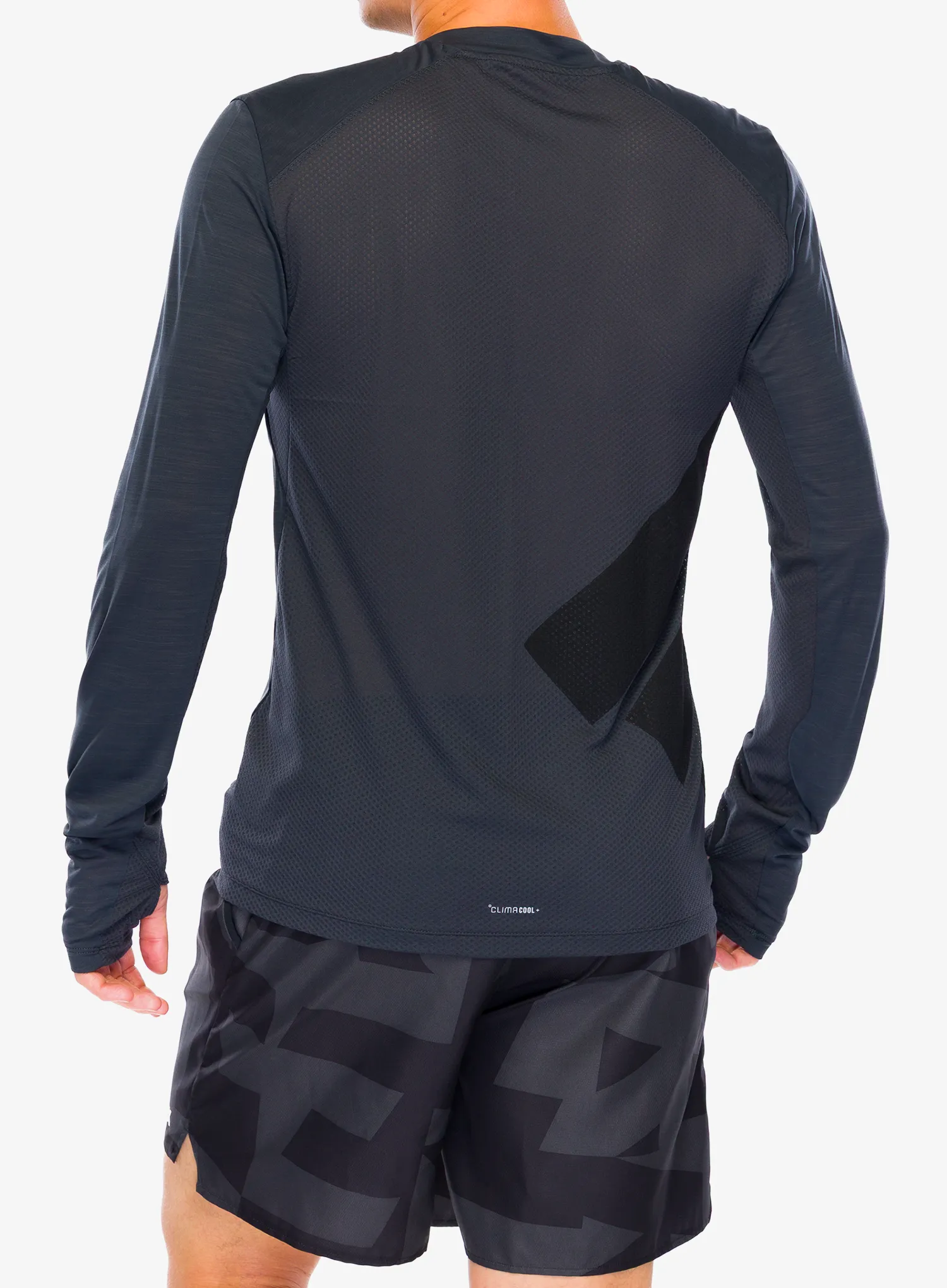 Mikina na běhání adidas TERREX Xperior Long Sleeve Tee - carbon