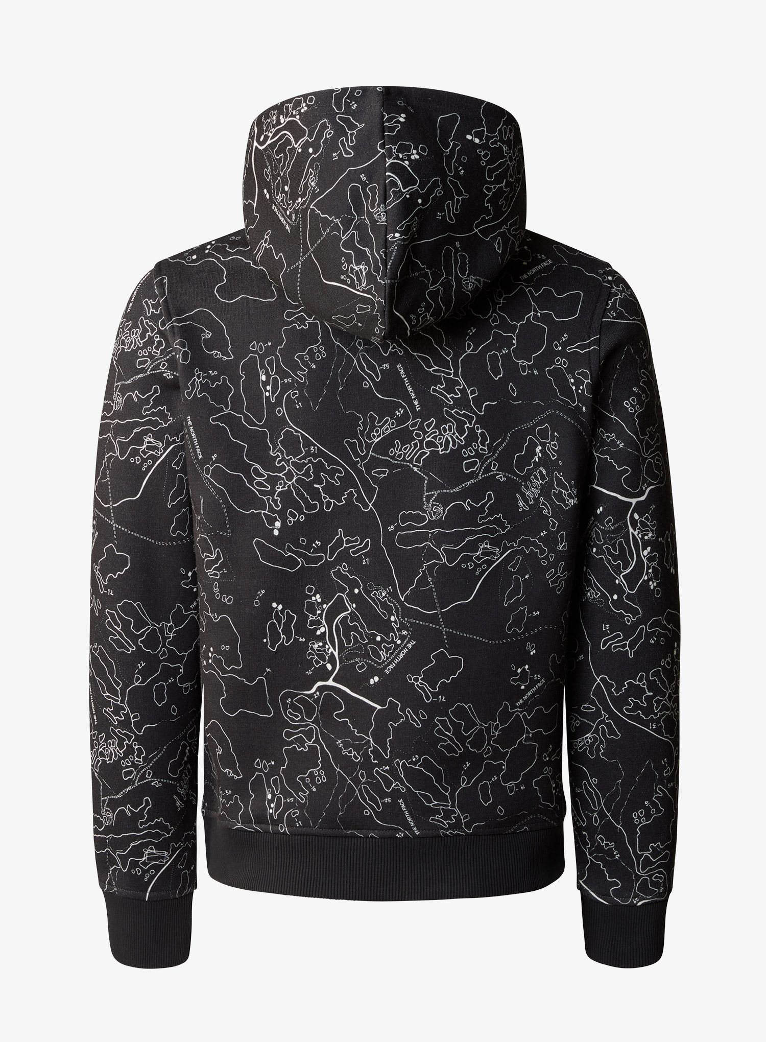 Chlapecká mikina The North Face Drew Peak P/O Hoodie Print - asphalt grey
