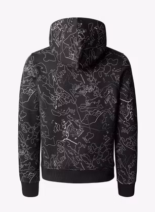 Chlapecká mikina The North Face Drew Peak P/O Hoodie Print - asphalt grey