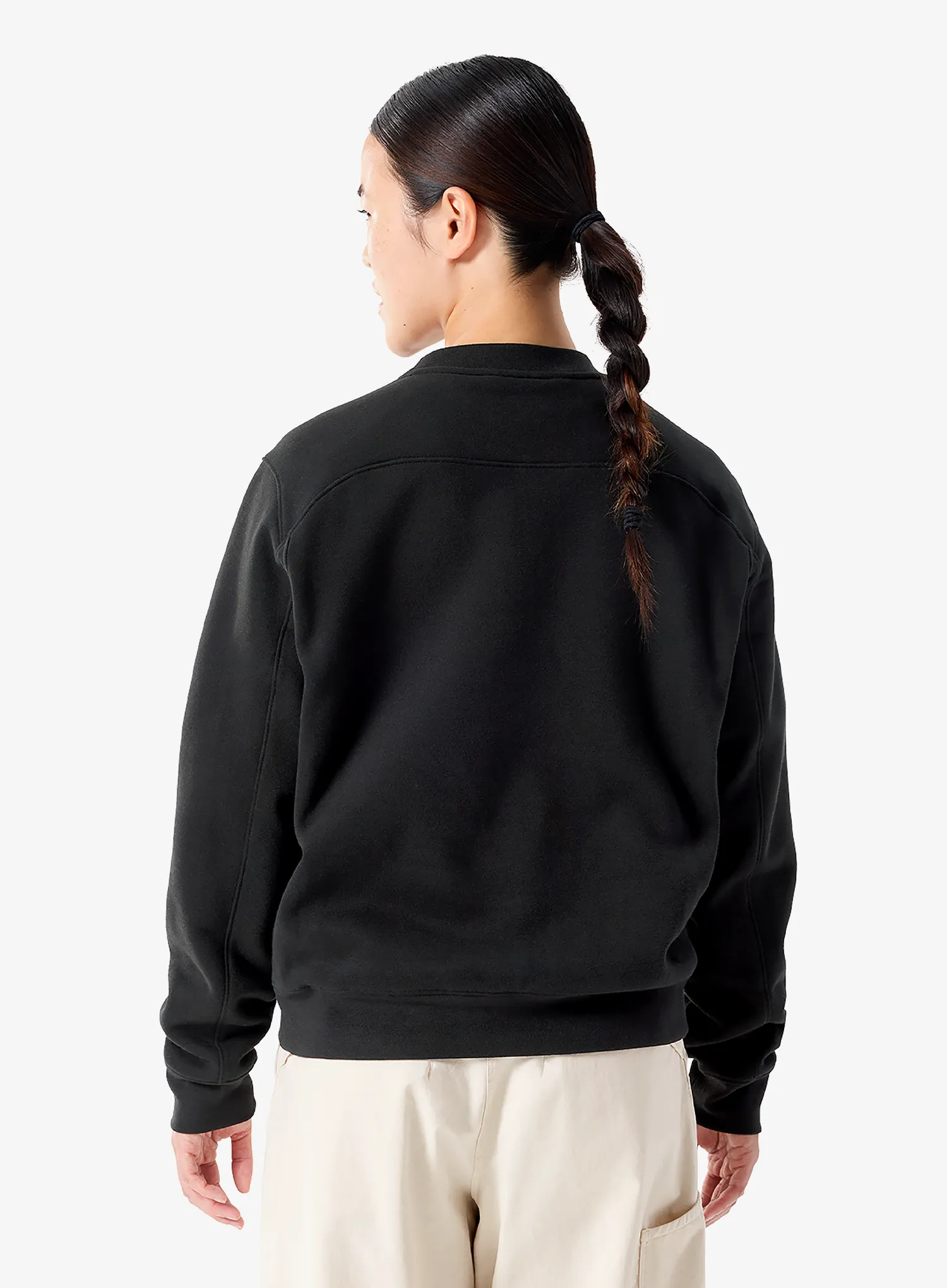Dámská mikina Arcteryx Emblem Fleece Crew - black