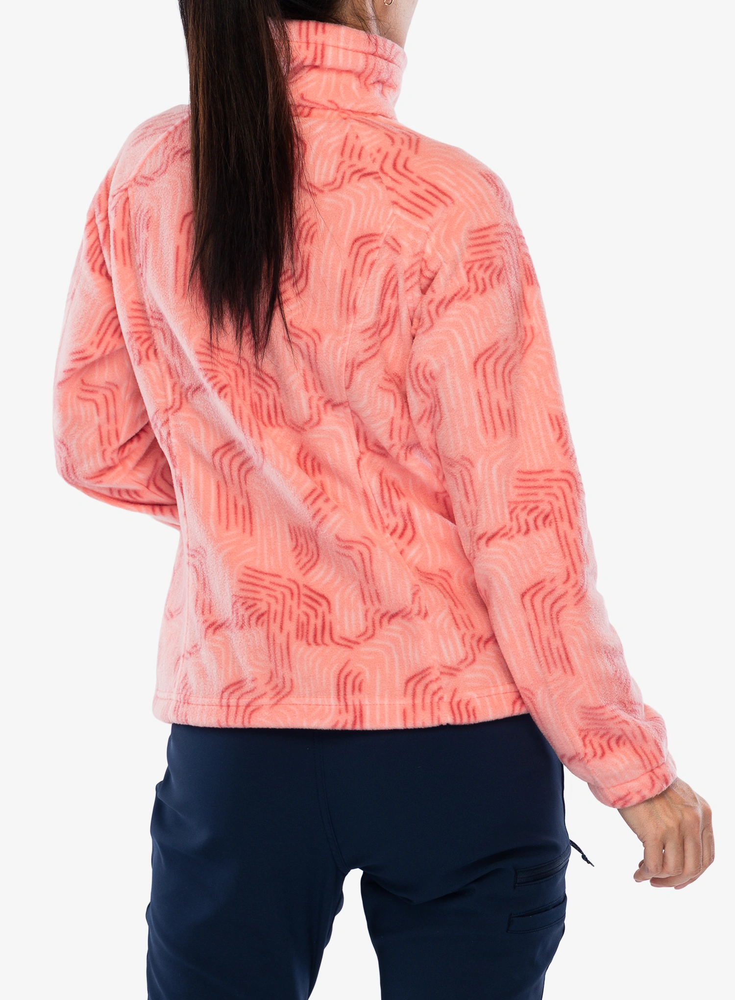 Dámská mikina bez kapuce Columbia Benton Springs Printed Full Zip - alpenglow flowfalls