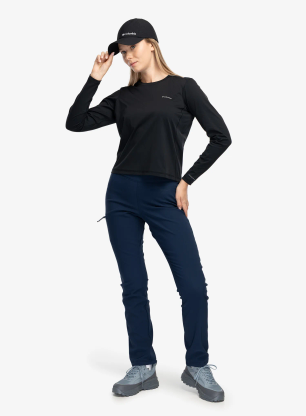 Dámská mikina bez kapuce Columbia Seeker Legend IV Long Sleeve Tee - black