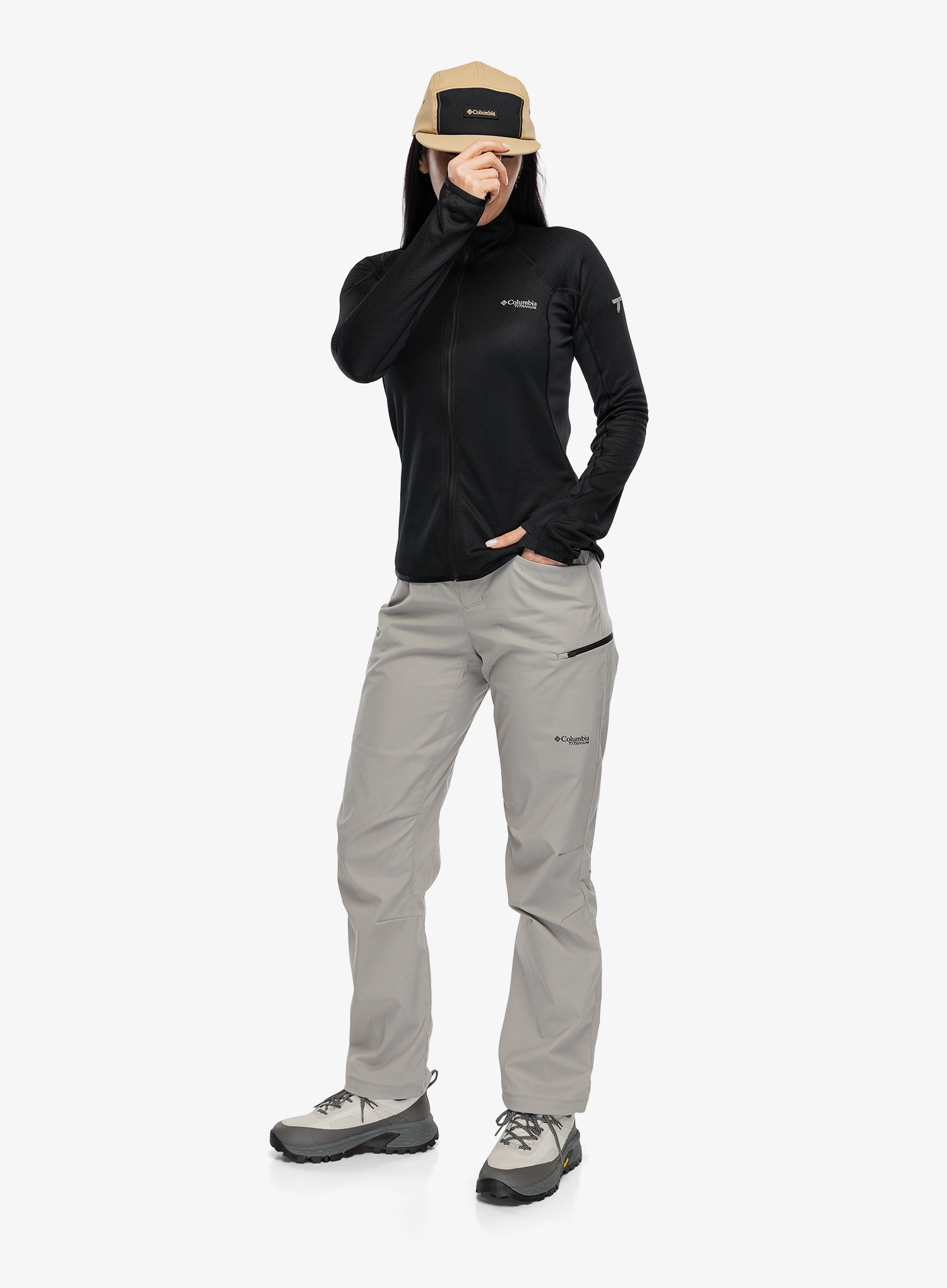 Dámská mikina bez kapuce Columbia Summit Step Full Zip - black