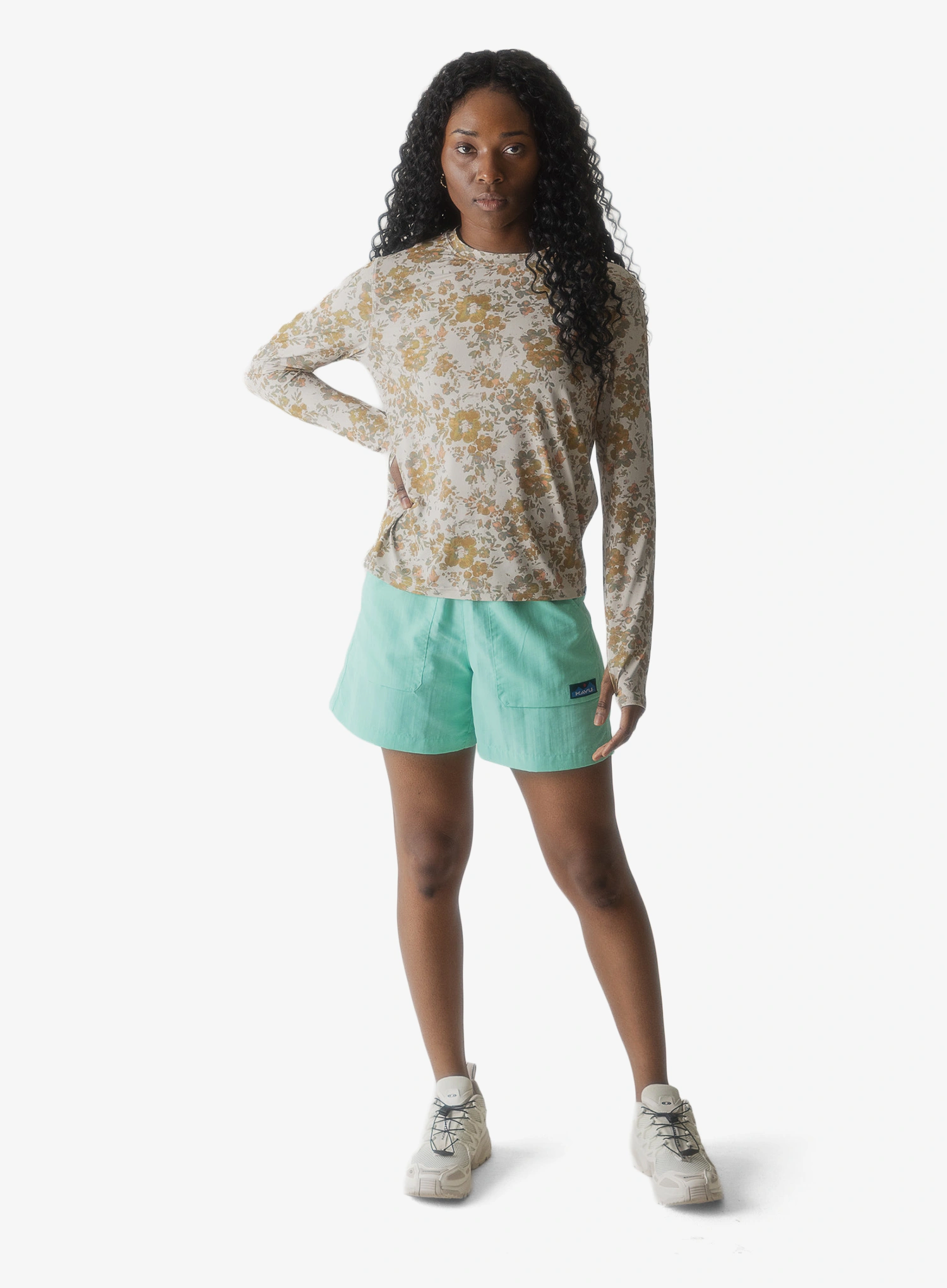 Dámská mikina bez kapuce Kavu Sunlite Crew - soft bloom