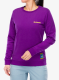 Dámská mikina bez kapuce La Sportiva Climbing on the Moon Sweatshirt - violet/yellow