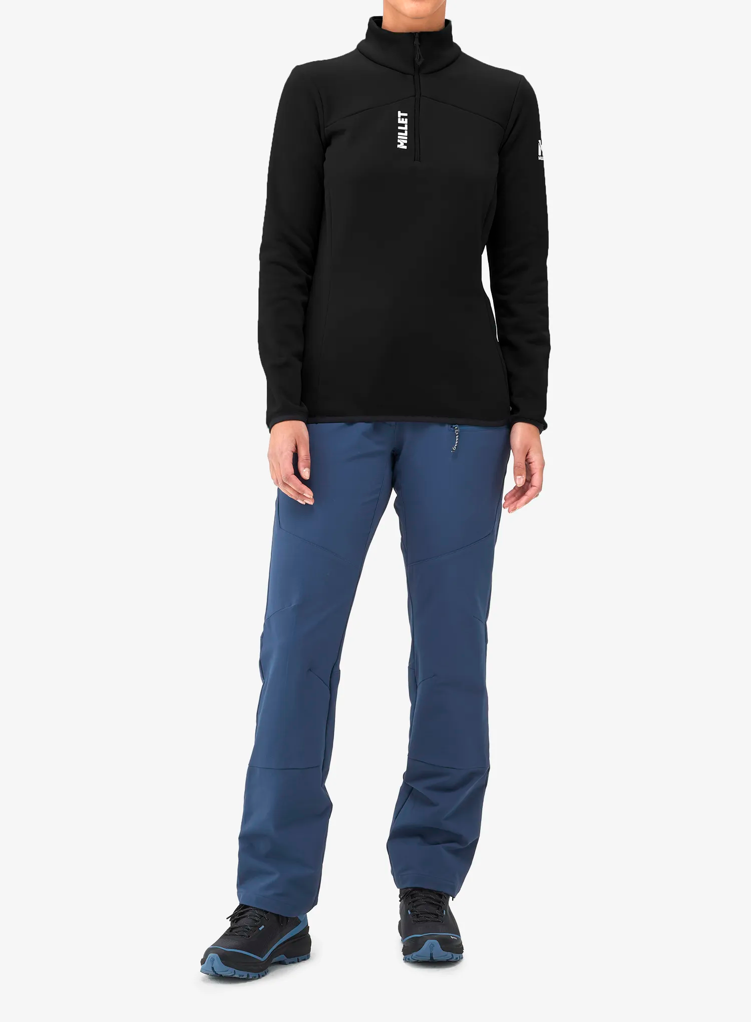 Dámská mikina bez kapuce Millet Seneca Fleece Po - black/noir