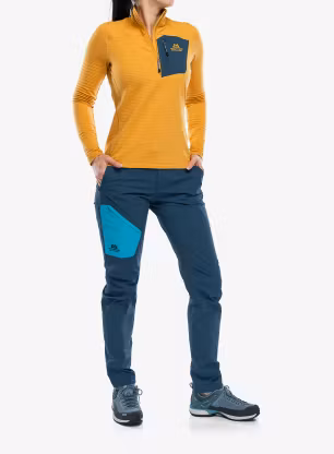 Dámská mikina bez kapuce Mountain Equipment Lumiko Zip-T - butterscotch/maj