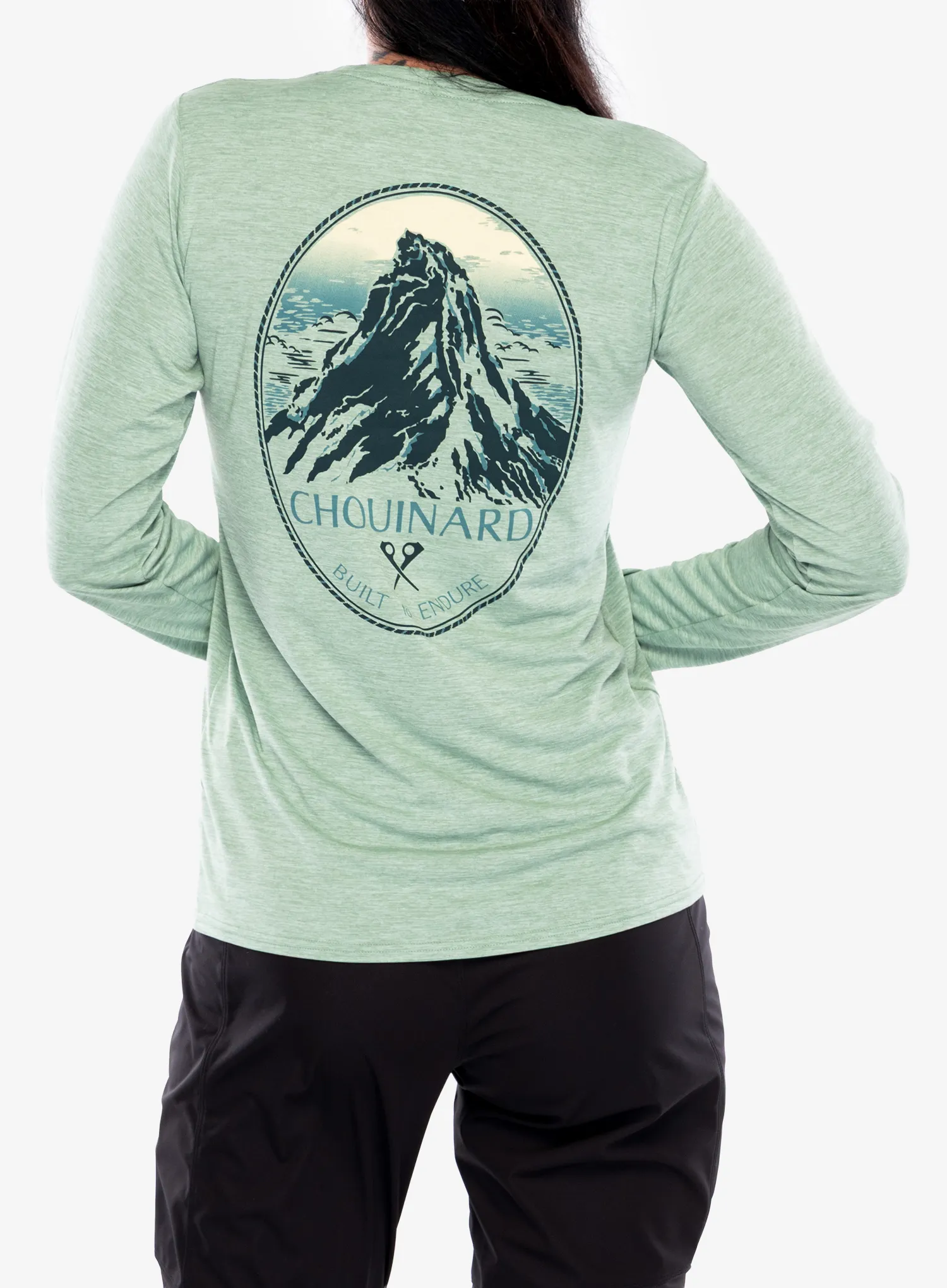 Dámská mikina bez kapuce Patagonia L/S Cap Cool Daily Graphic Shirt Lands - chouinard crest/green