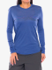 Dámská mikina bez kapuce Patagonia L/S Cap Cool Merino Graphic - strata stripe/current blue