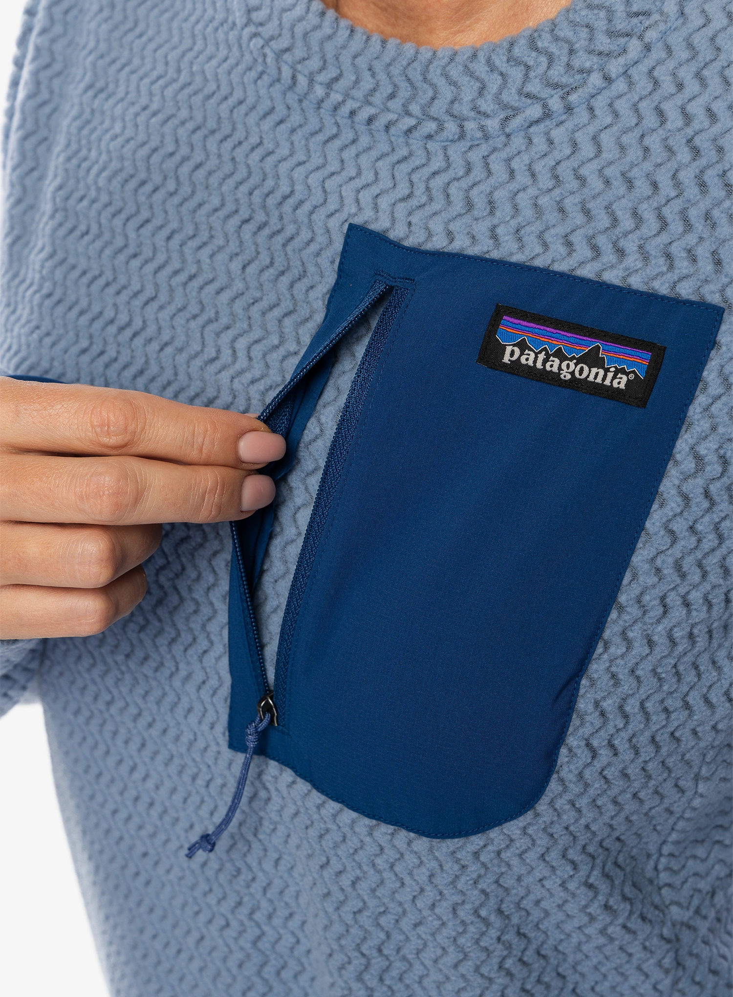 Dámská mikina bez kapuce Patagonia R1 Air Crew - barnacle blue