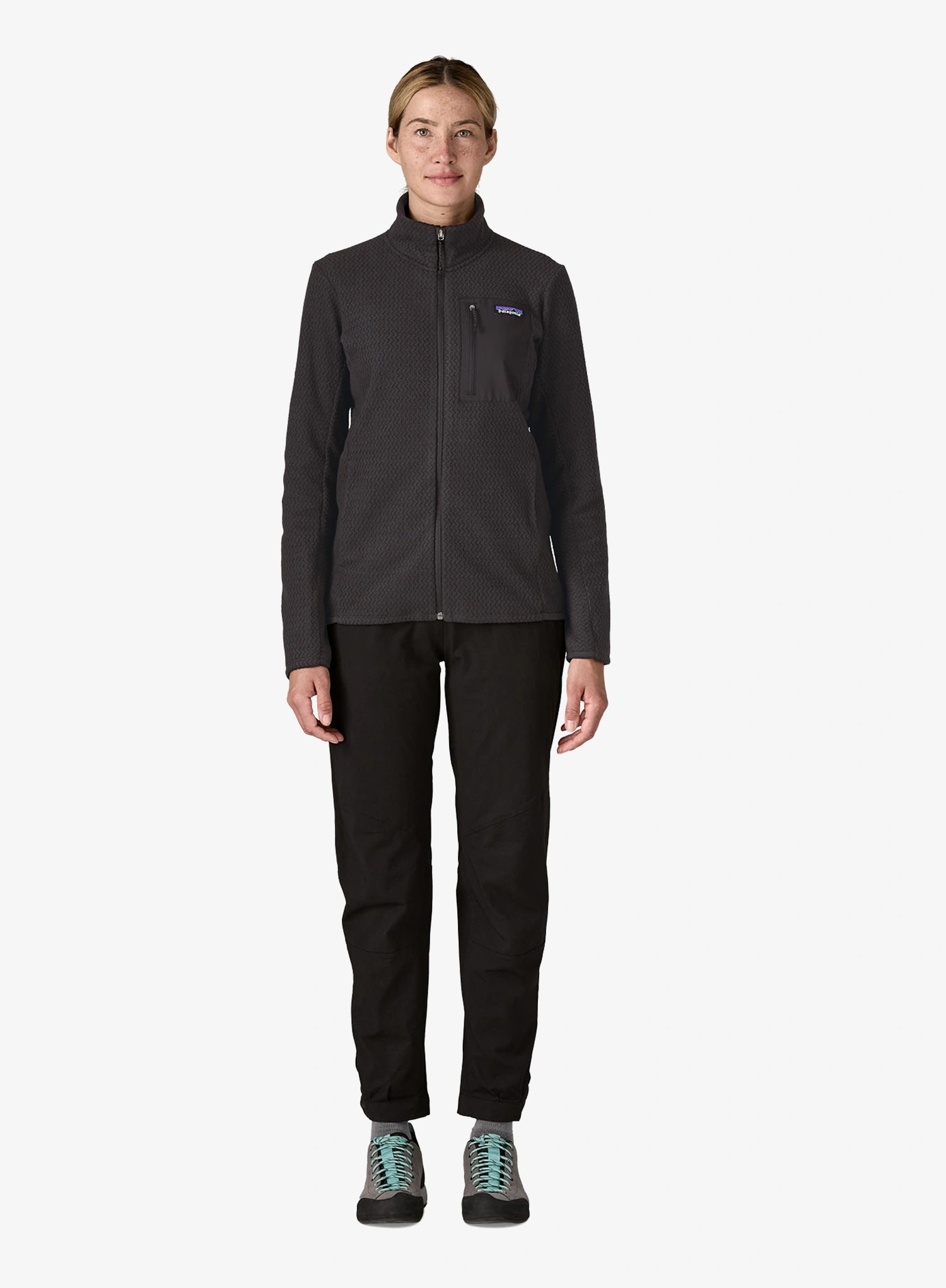Dámská mikina bez kapuce Patagonia R1 Air Jacket - black