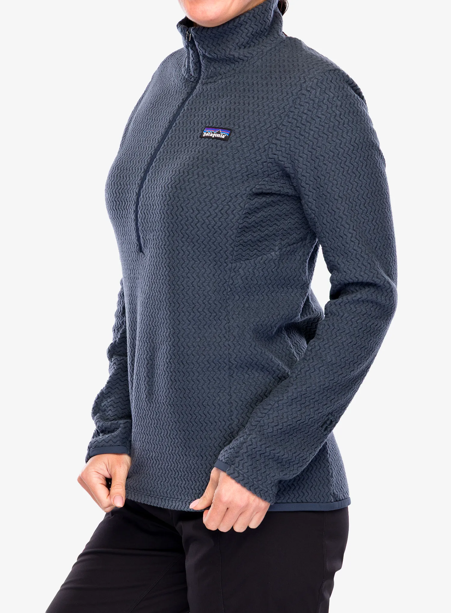 Dámská mikina bez kapuce Patagonia R1 Air Zip Neck - smolder blue
