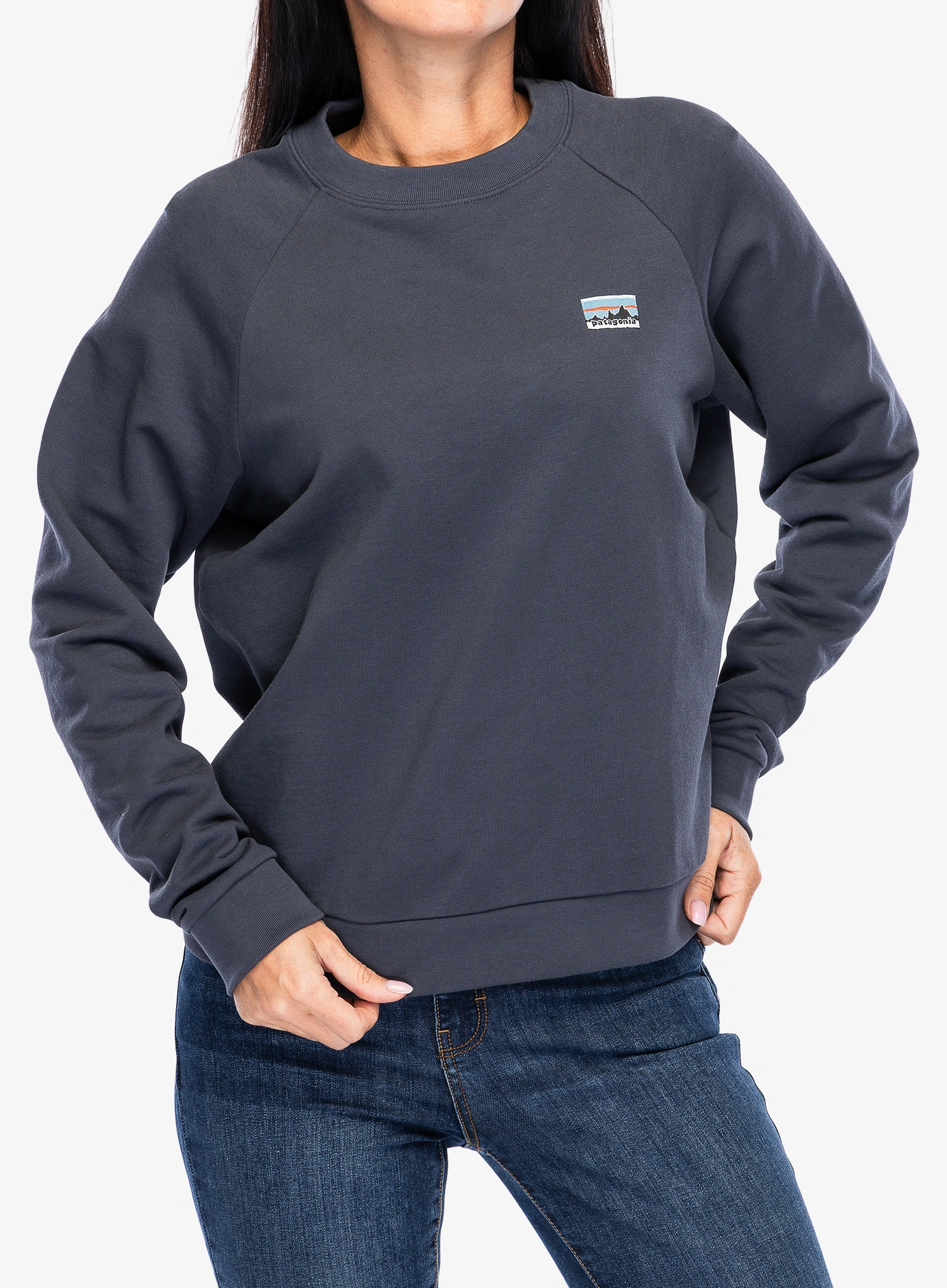Dámská mikina bez kapuce Patagonia Regenerative Organic Certified Cotton Essential Top - smolder blue