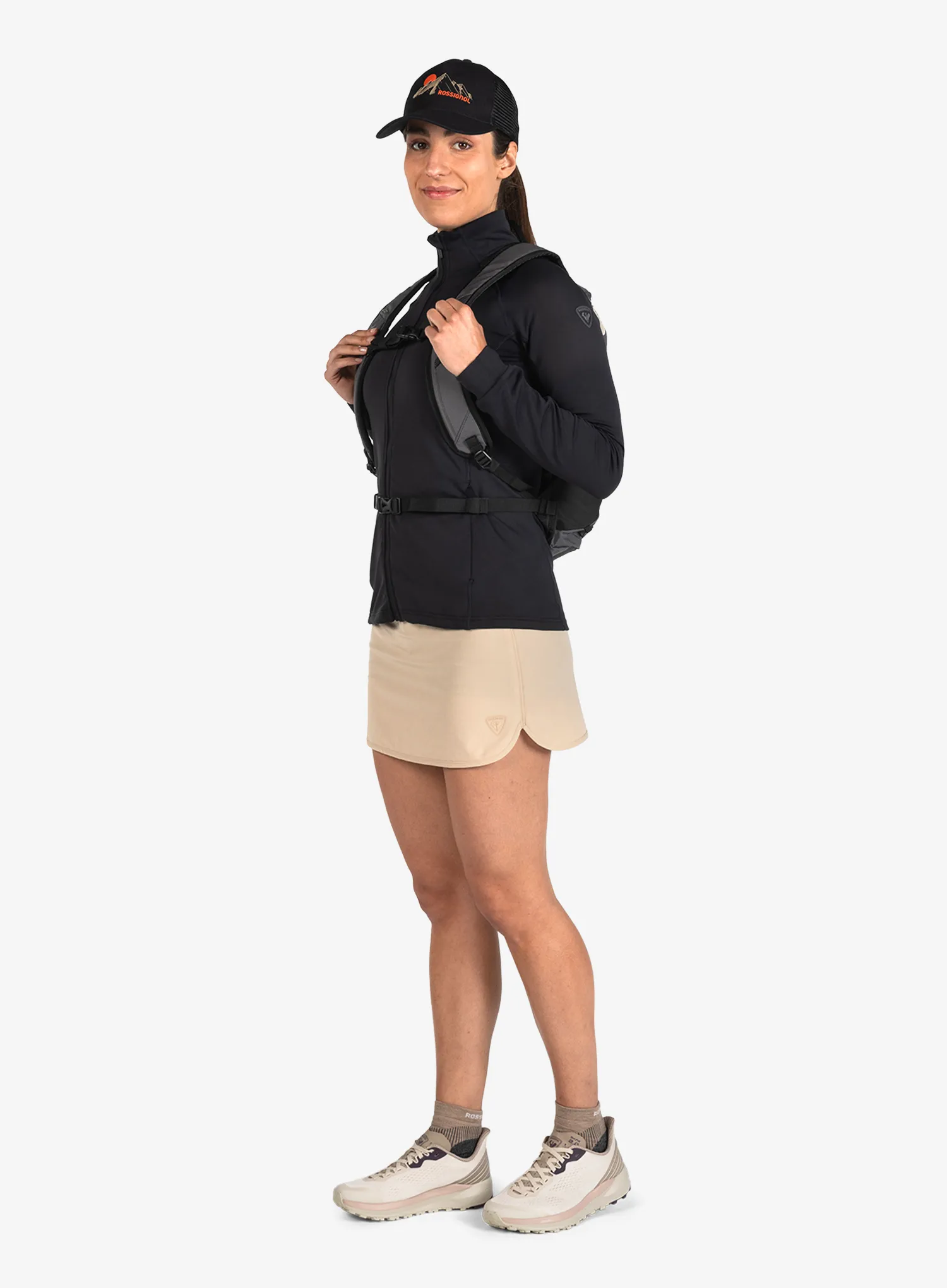 Dámská mikina bez kapuce Rossignol Mid Layer Full-Zip Thin Jacket - black/black